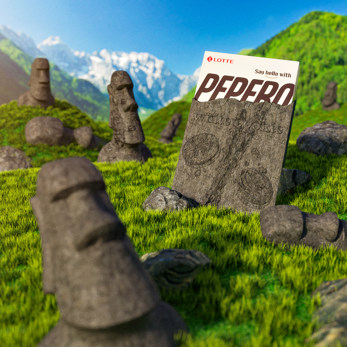 Компания Lotte. Баннеры. 3D. Ретушь — Изображение №4 — Графика, 3D на Dprofile
