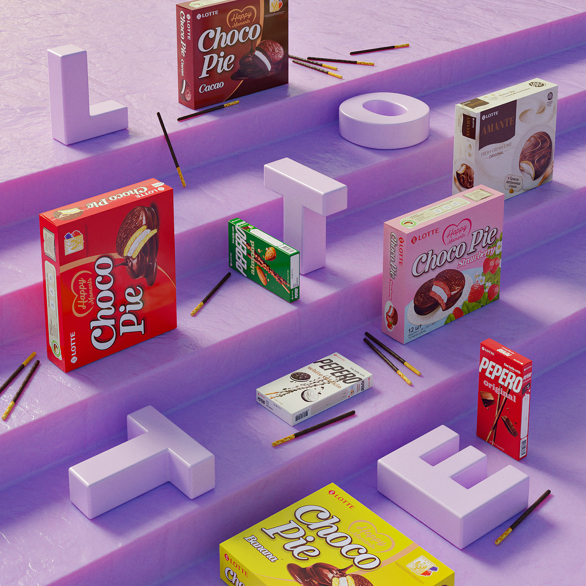 Компания Lotte. Баннеры. 3D. Ретушь — Изображение №68 — Графика, 3D на Dprofile