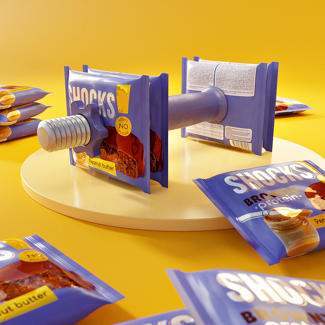 Fitness Shock. Баннеры для соц.сетей — Изображение №11 — 3D, Маркетинг на Dprofile