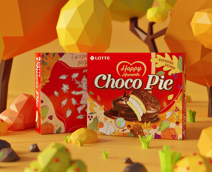 Компания Lotte. Баннеры. 3D. Ретушь — Графика, 3D на Dprofile
