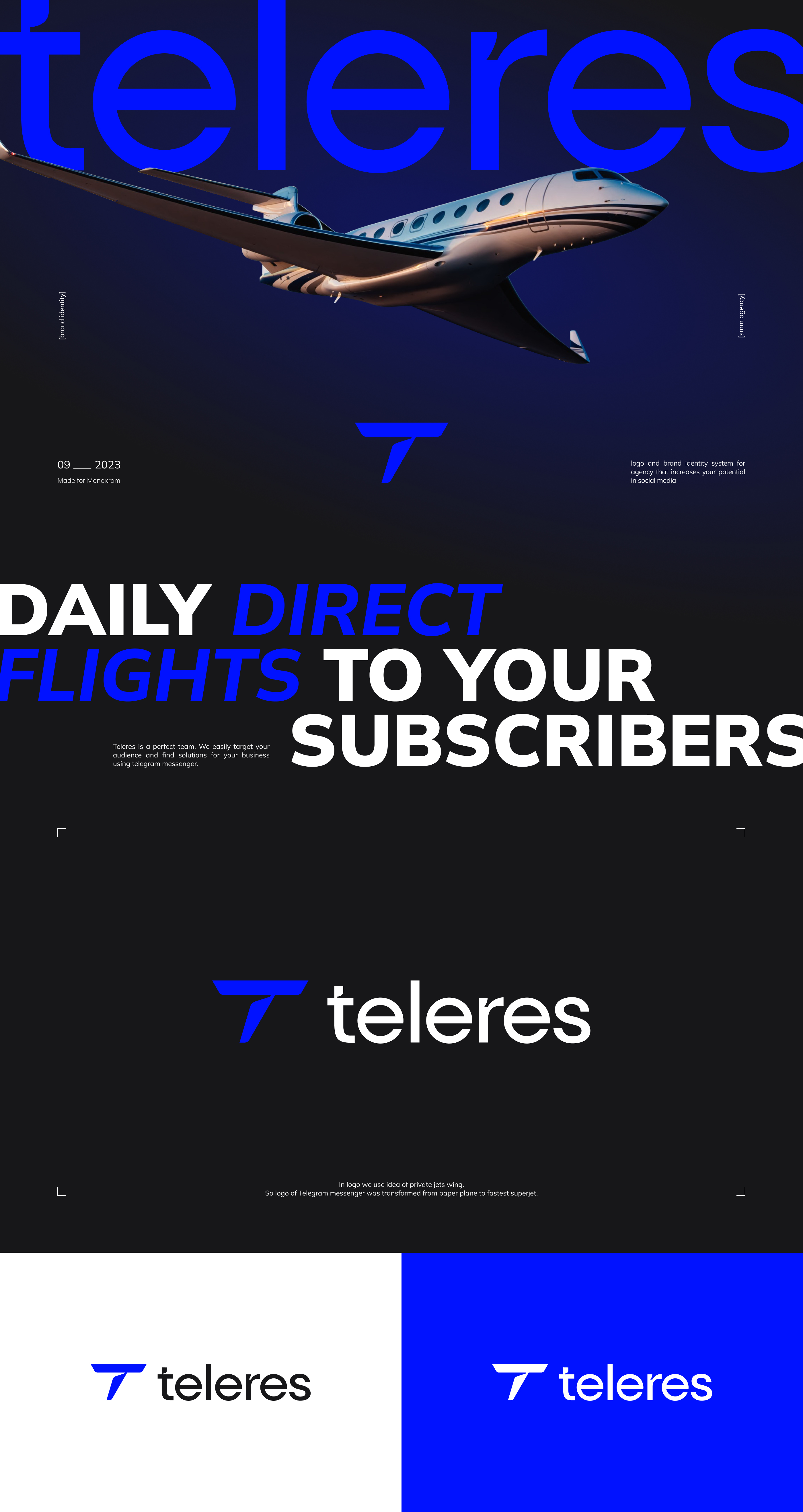 Teleres / Branding and Identity / SMM agency — Изображение №1 — Брендинг на Dprofile