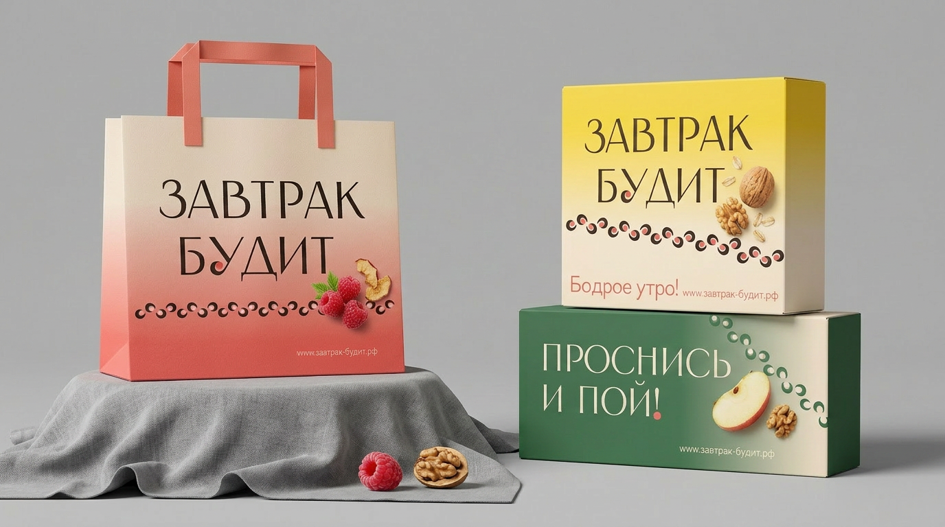 Брендинг ЗАВТРАК БУДИТ — Изображение №9 — Брендинг на Dprofile