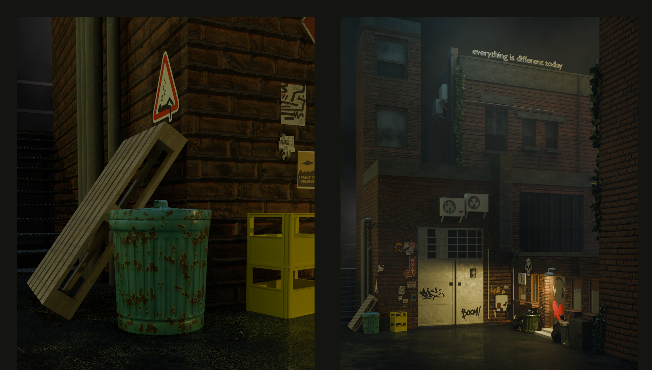 Заброшенная улица — Изображение №6 — Иллюстрация, 3D на Dprofile