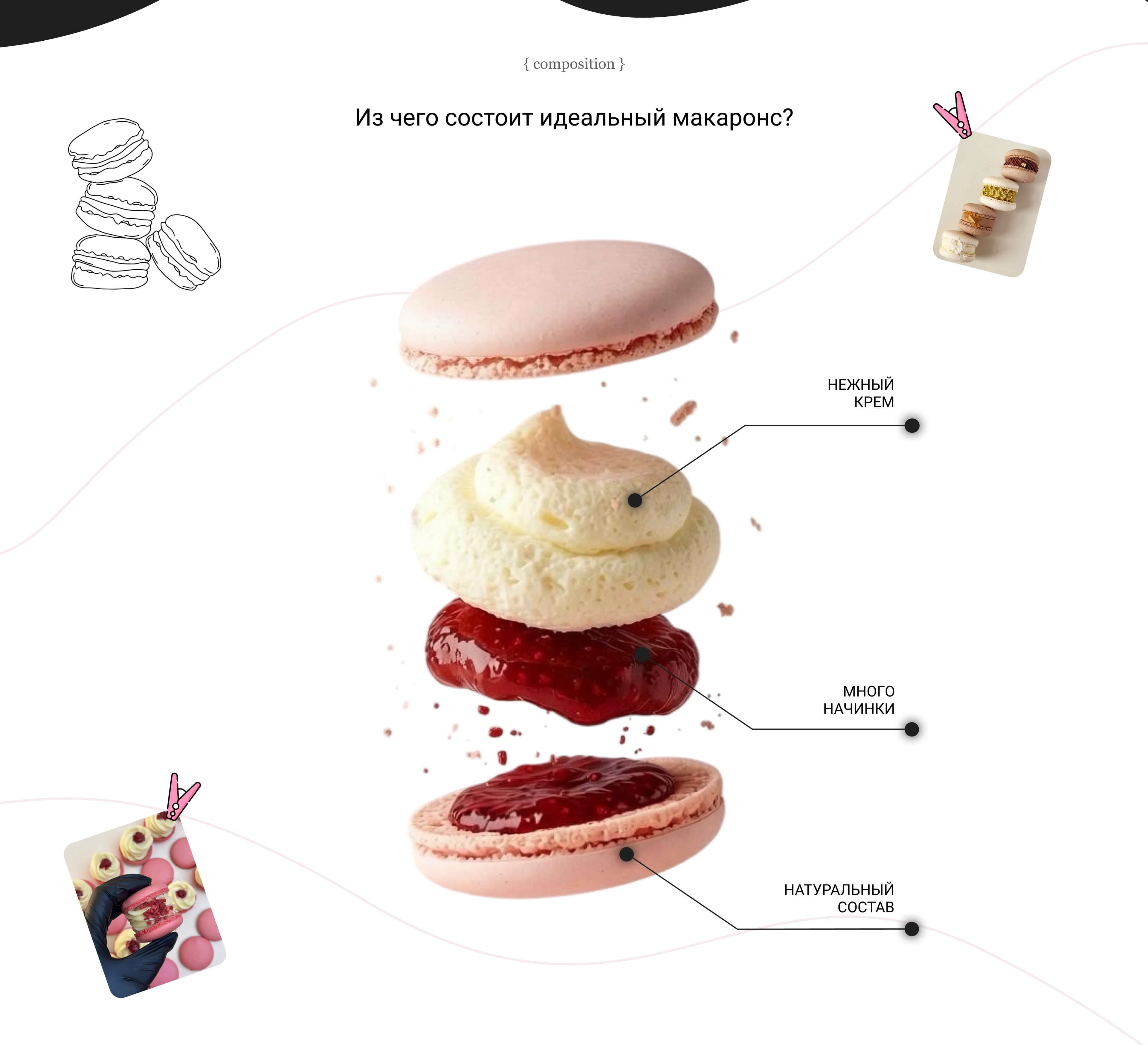 MACARONS | Website for a confectionery — Изображение №7 — Интерфейсы на Dprofile