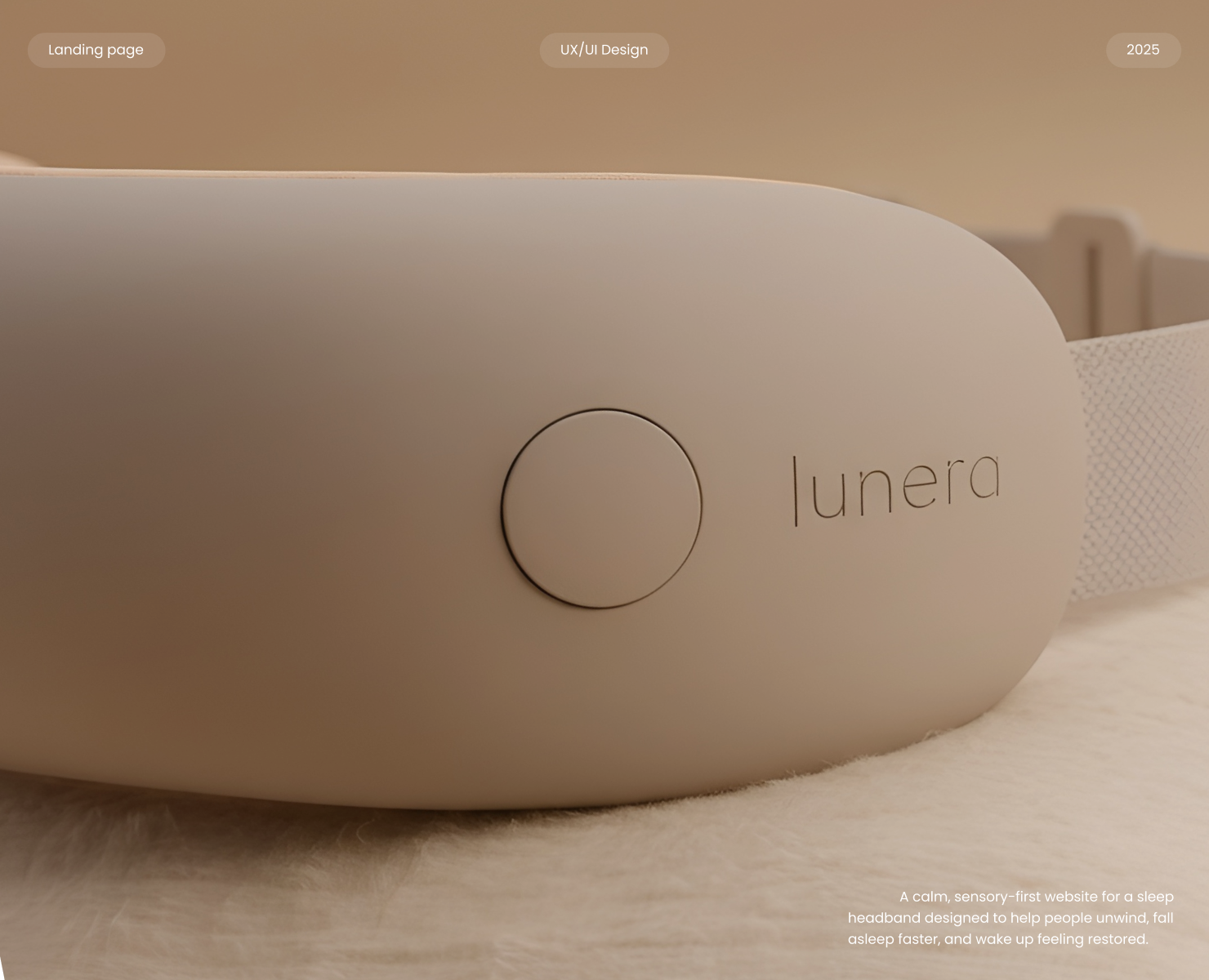sleeping headband Lunera - landing page — Анимация, Интерфейсы на Dprofile