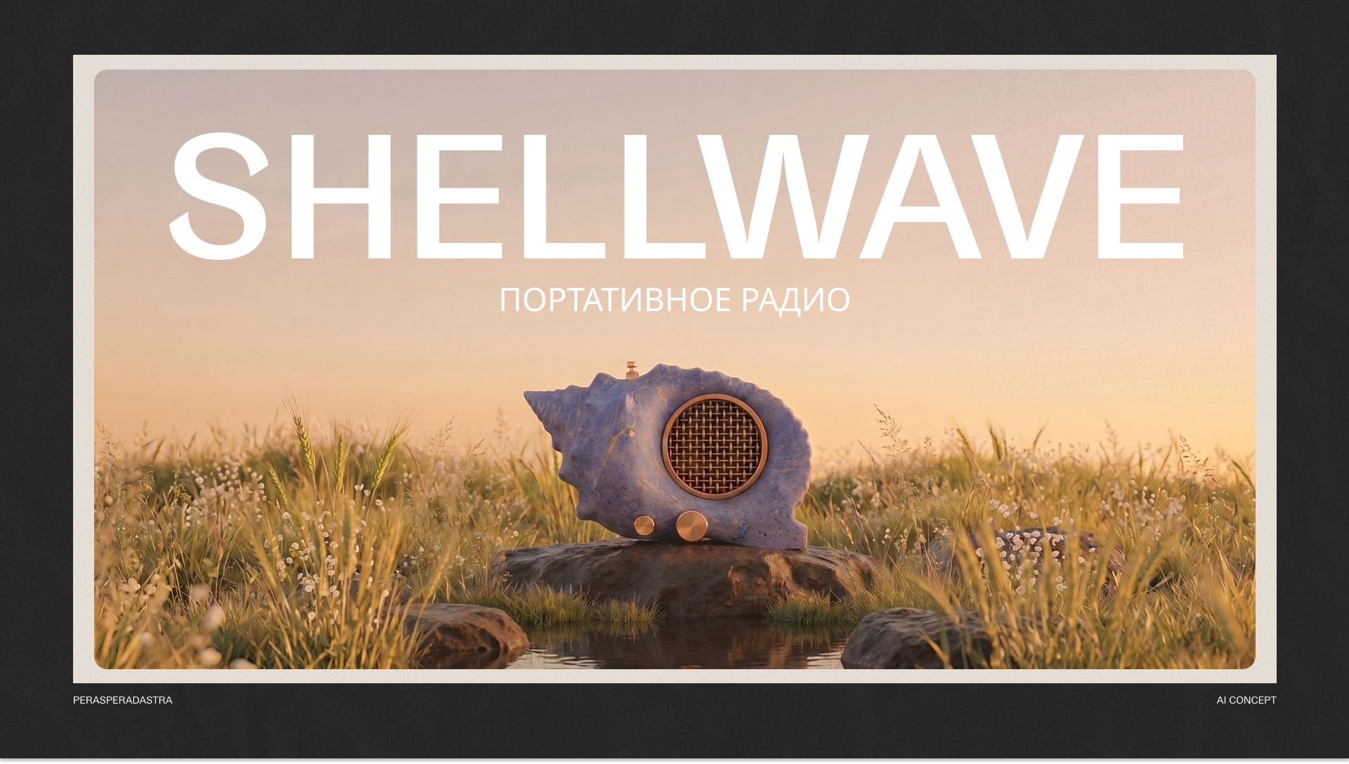 Портативное радио в форме ракушки — Изображение №1 — Промдизайн, Нейро на Dprofile