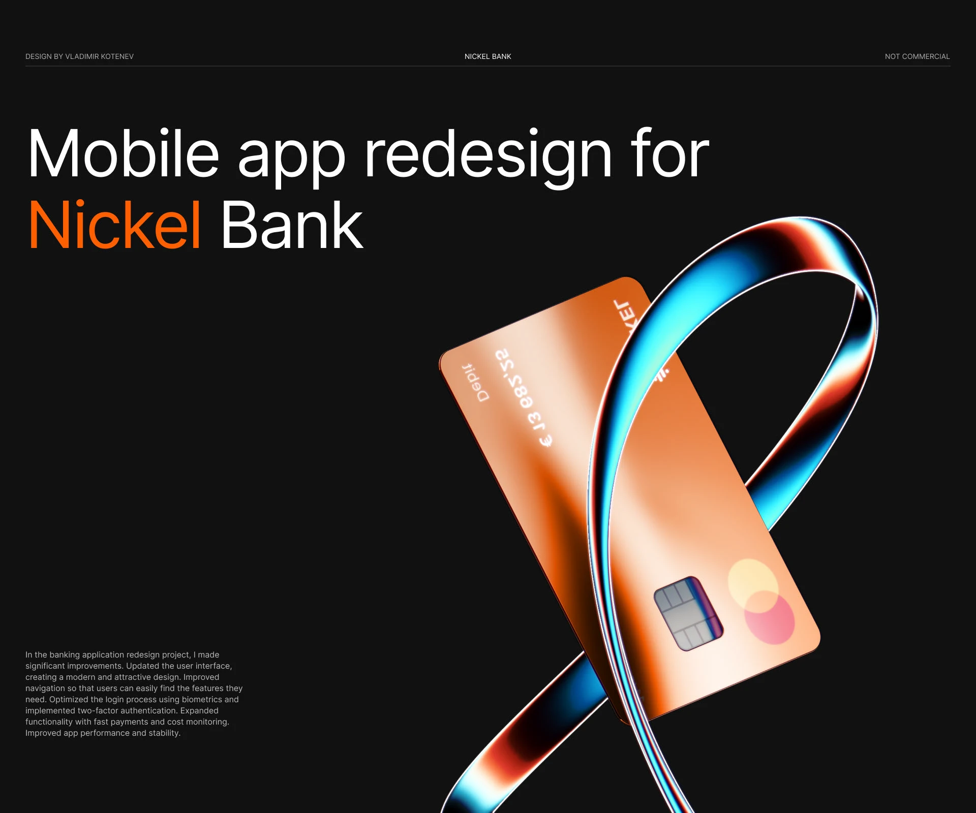 Nickel Bank App / Редизайн концепт — Изображение №1 — Интерфейсы на Dprofile