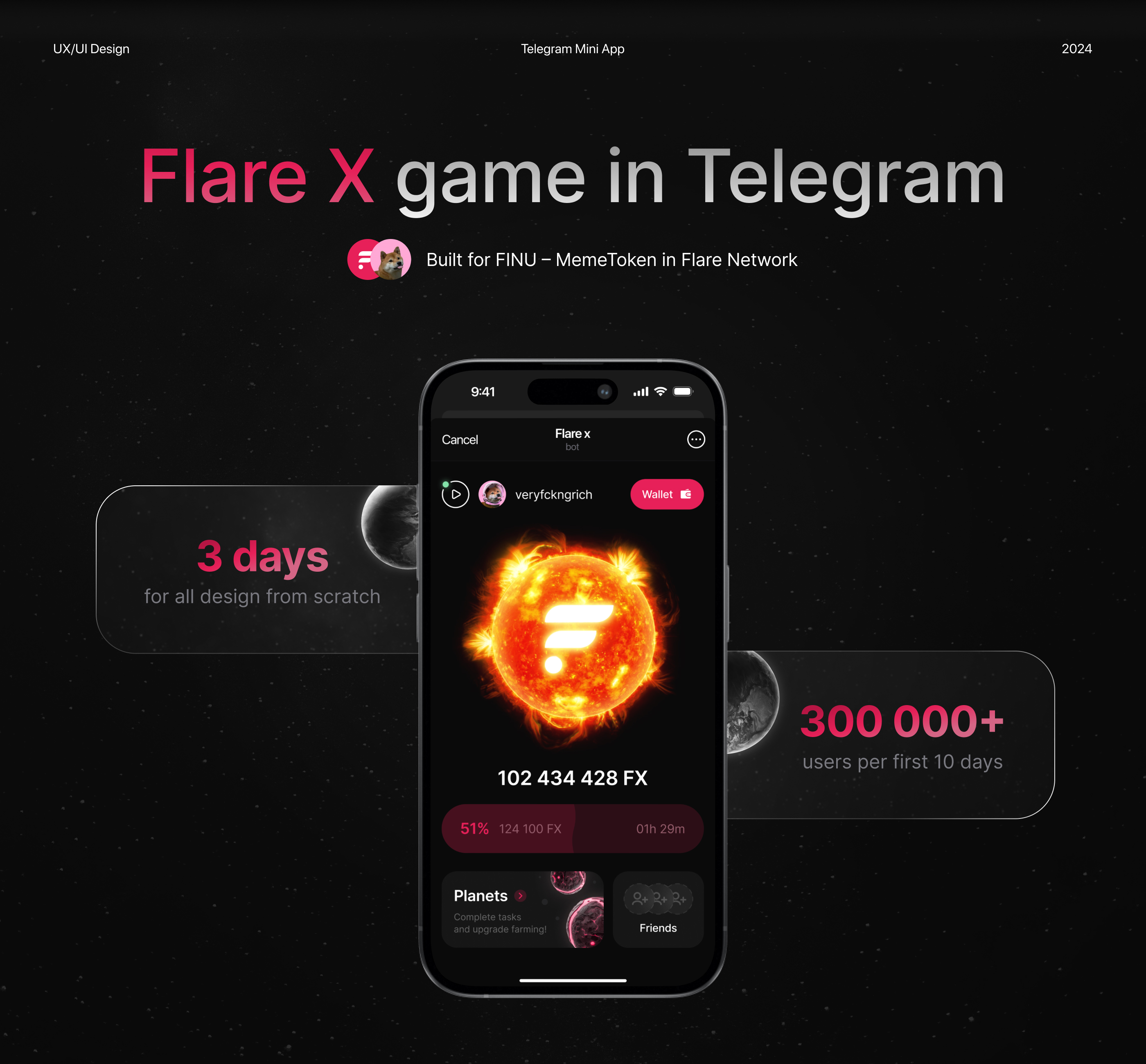 Flare X Game - Telegram Mini App (UI/UX Case Study) — Изображение №1 — Интерфейсы на Dprofile