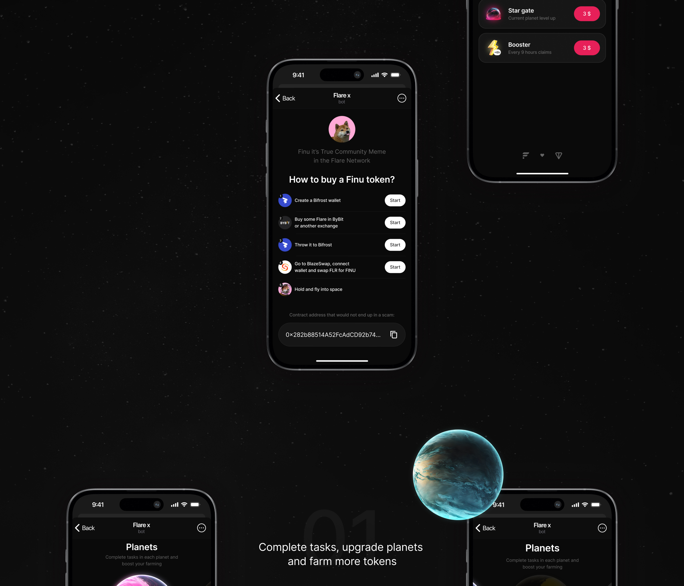 Flare X Game - Telegram Mini App (UI/UX Case Study) — Изображение №4 — Интерфейсы на Dprofile