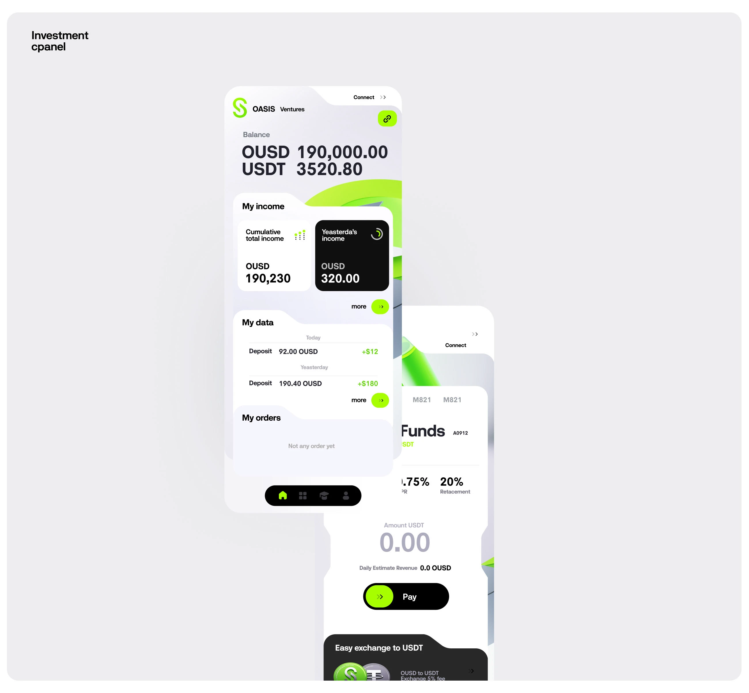 Oasis Crypto Wallet App - UI/UX Case Study — Изображение №4 — Интерфейсы, Брендинг на Dprofile