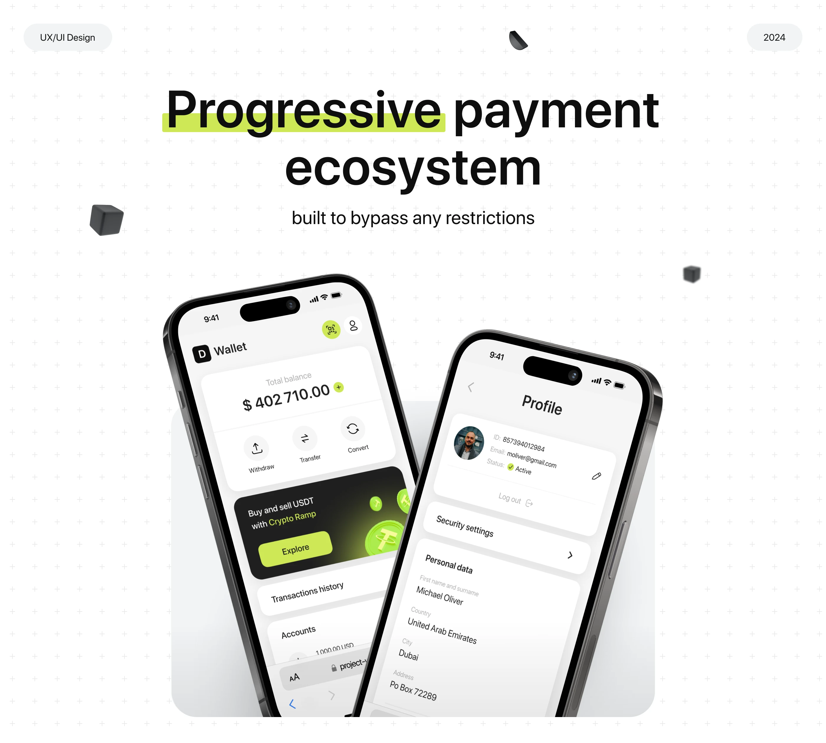 D-Wallet Payment Ecosystem - UI/UX Case Study — Изображение №1 — Интерфейсы, Брендинг на Dprofile