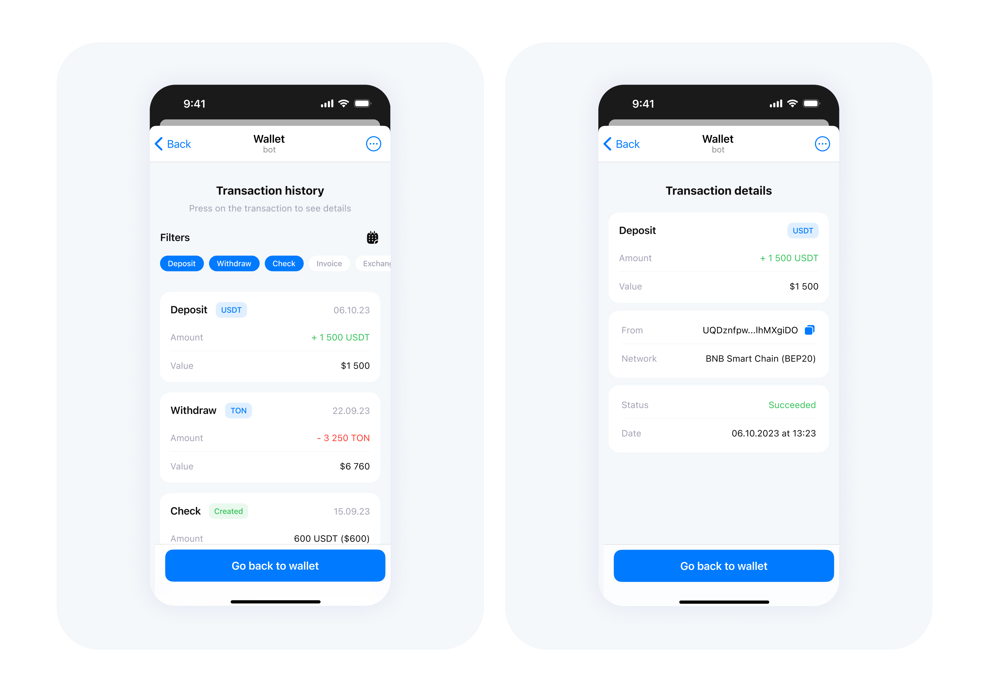 Telegram Web App Crypto Wallet (TWA) - UI/UX Case Study — Изображение №8 — Интерфейсы на Dprofile