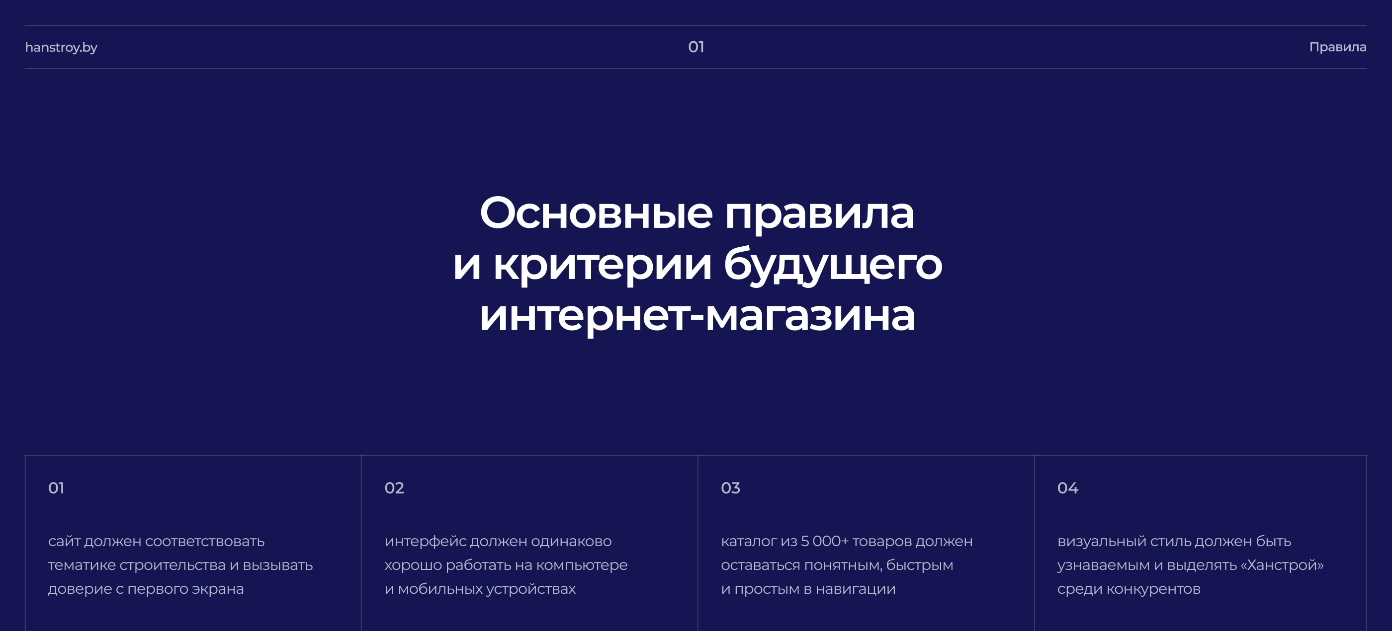 Интернет-магазин стройматериалов «Ханстрой» — Изображение №2 — Интерфейсы на Dprofile
