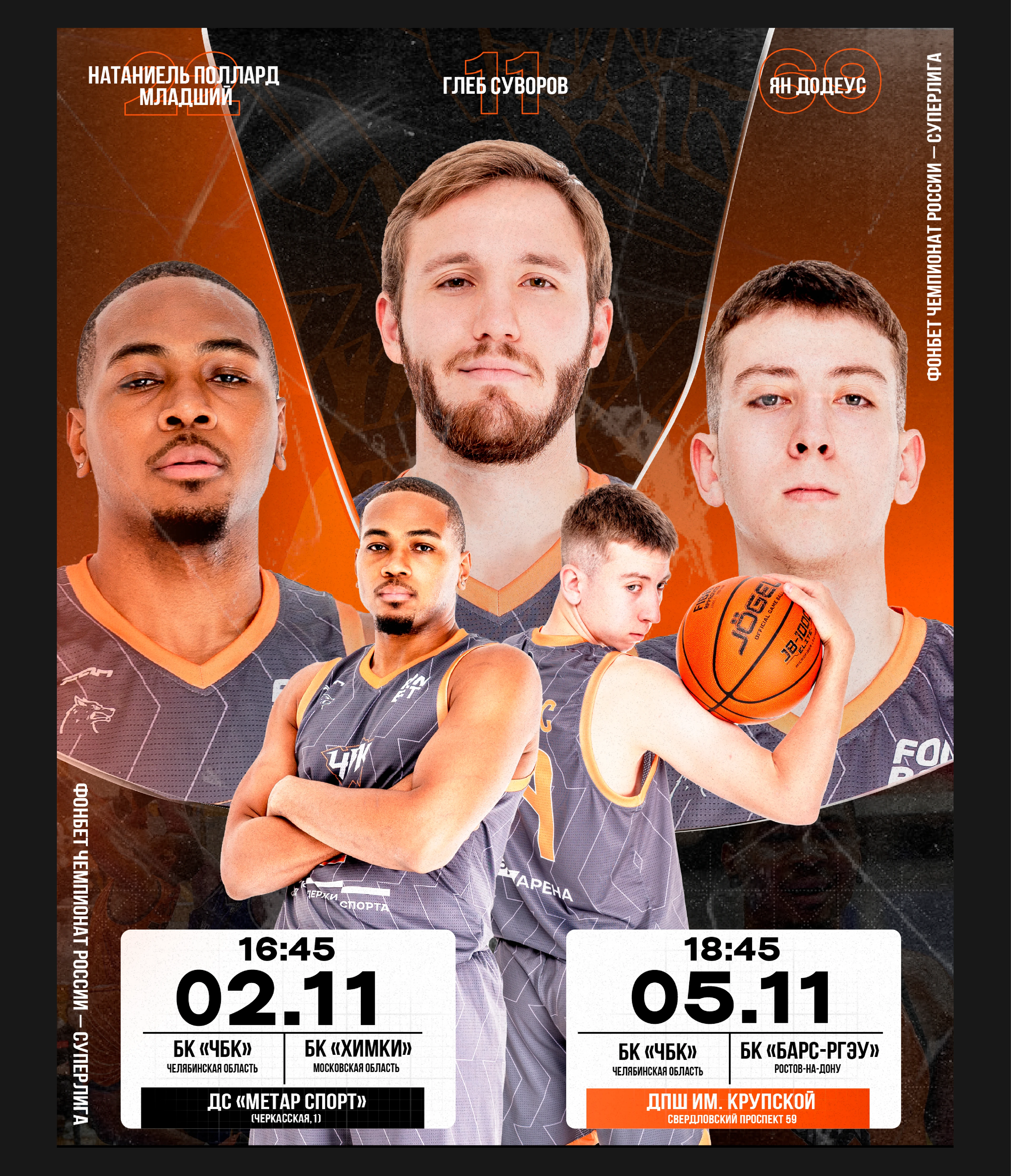 Chelbasket |Basketball visual design | 2026 — Изображение №9 — Графика, Маркетинг на Dprofile