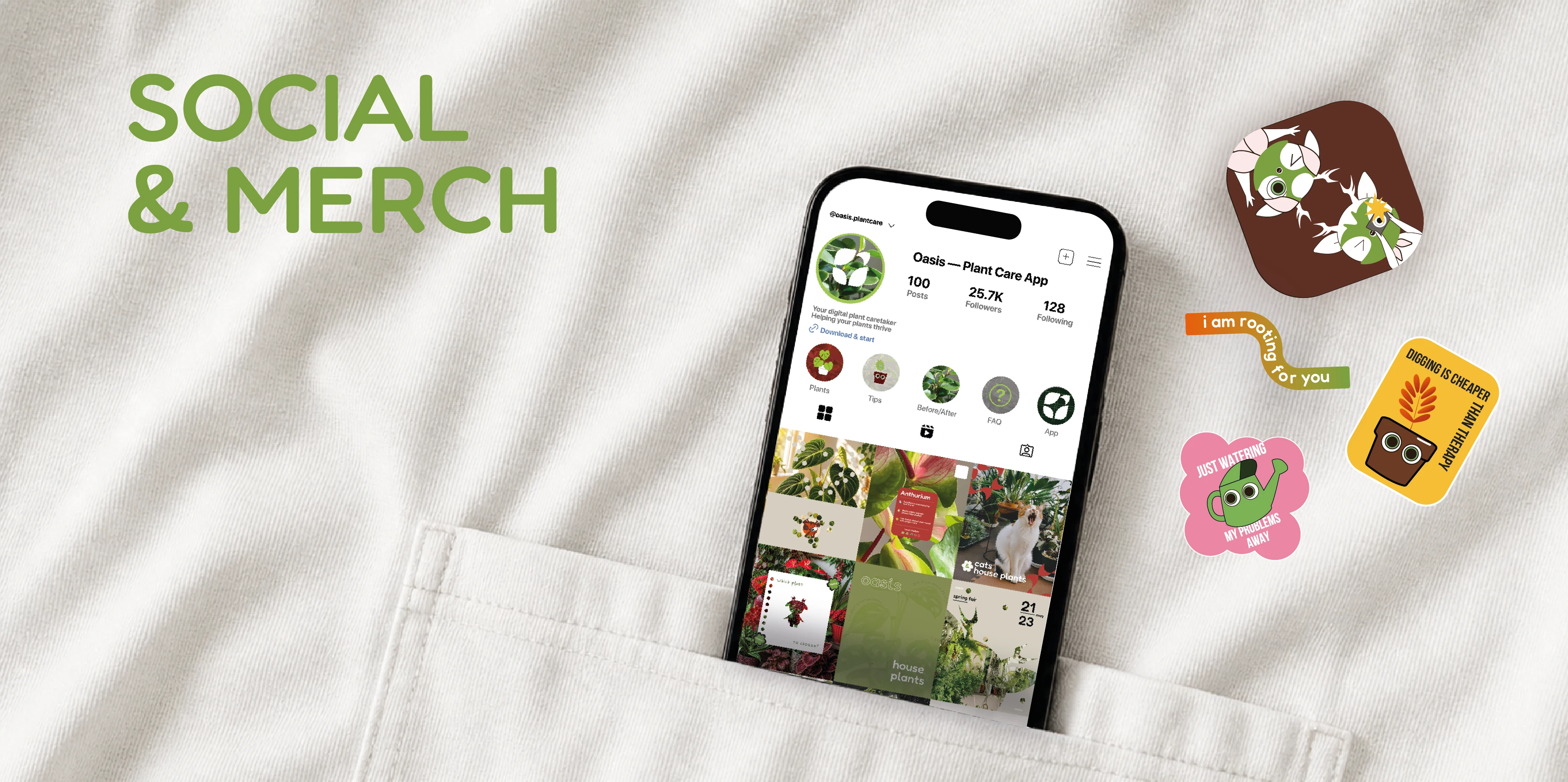 Oasis — a plant-care brand — Изображение №24 — Брендинг, Иллюстрация на Dprofile