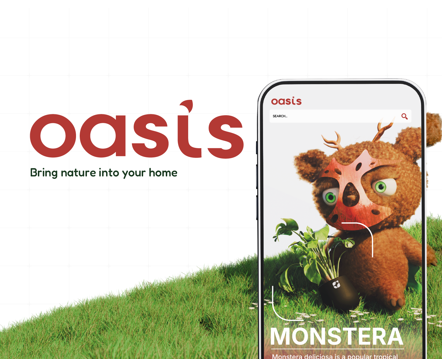 Oasis — a plant-care brand — Брендинг, Иллюстрация на Dprofile