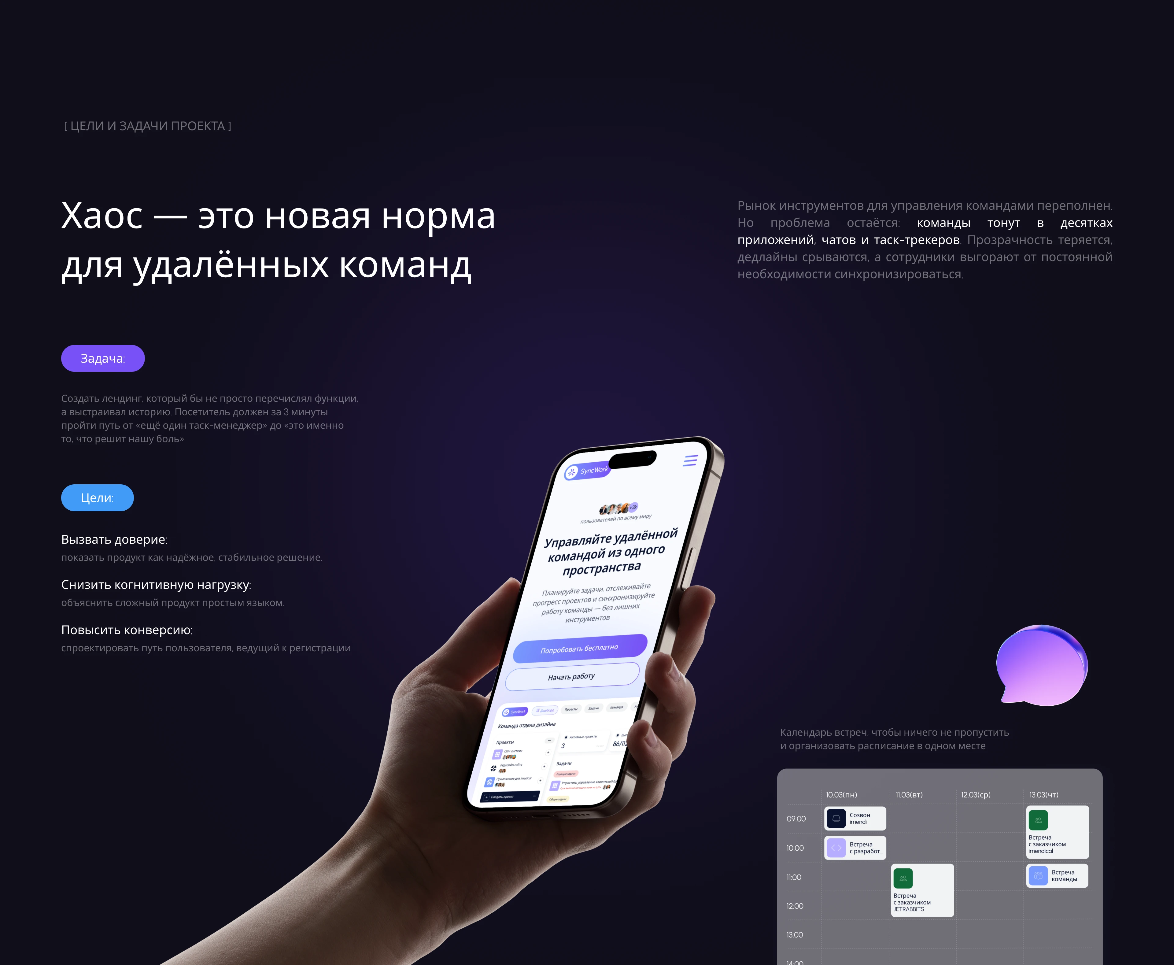 SynkWork - SaaS UI/UX Design | Landing Page Website — Изображение №3 — Интерфейсы на Dprofile