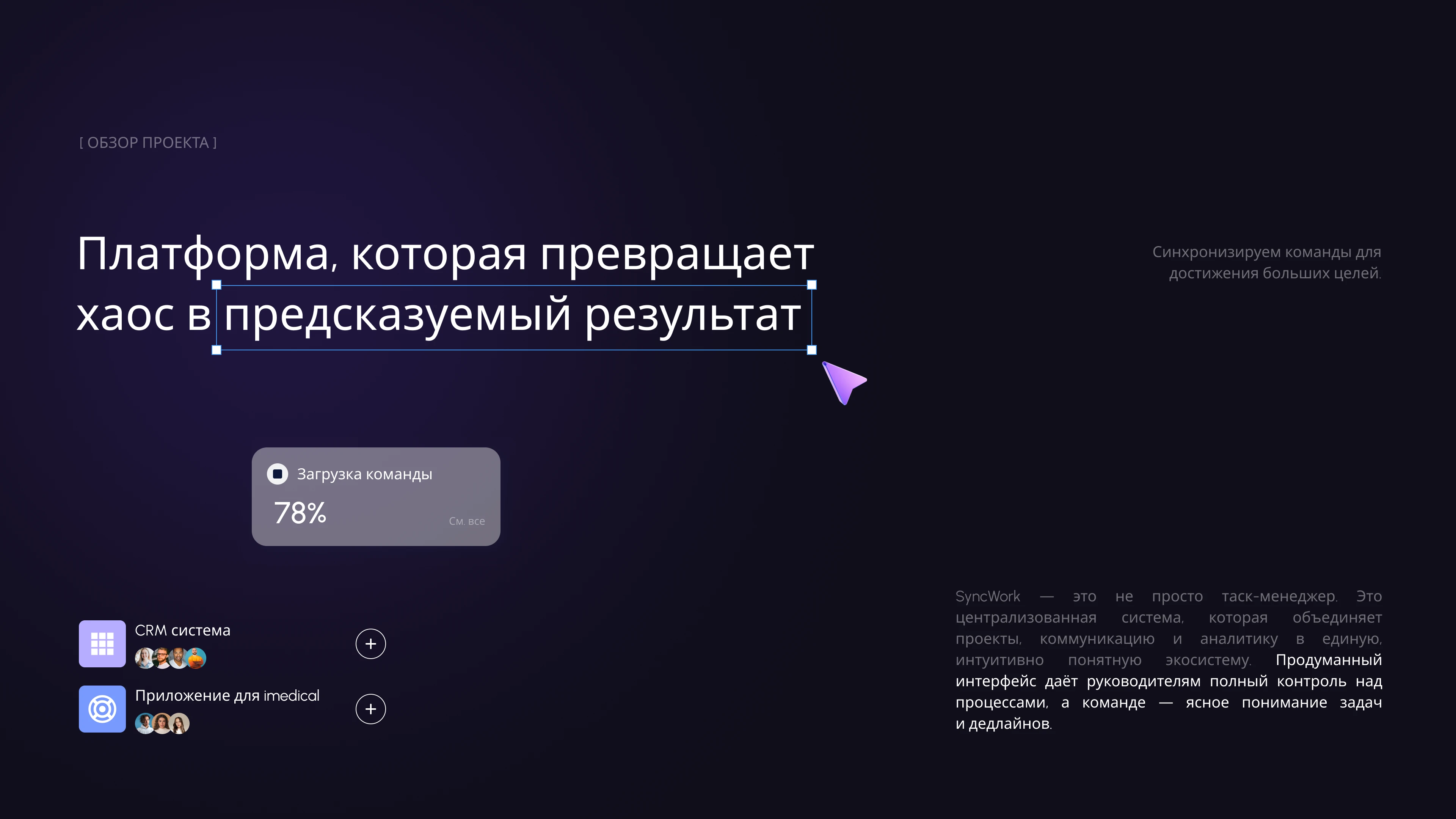 SynkWork - SaaS UI/UX Design | Landing Page Website — Изображение №2 — Интерфейсы на Dprofile