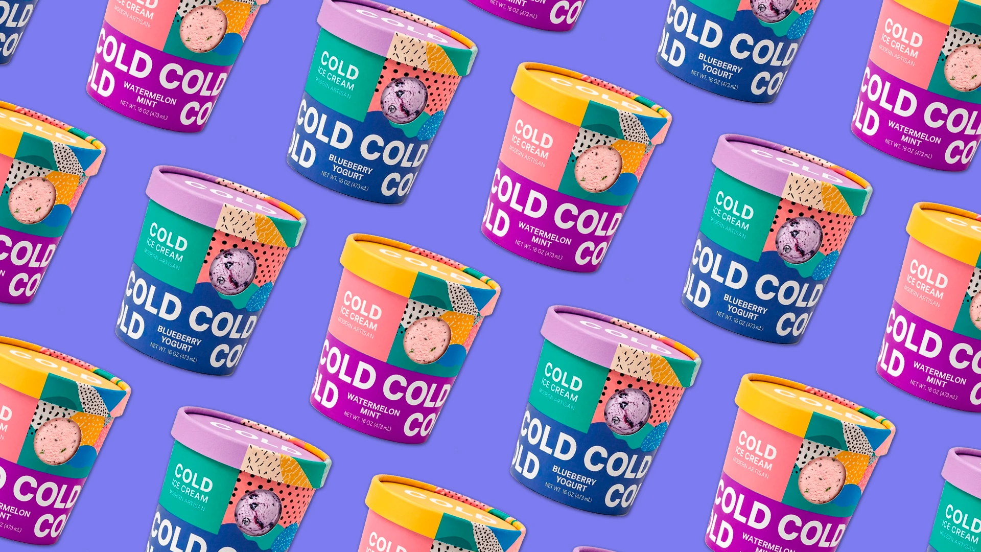 COLD — айдентика мороженого — Изображение №7 — Интерфейсы, Брендинг на Dprofile