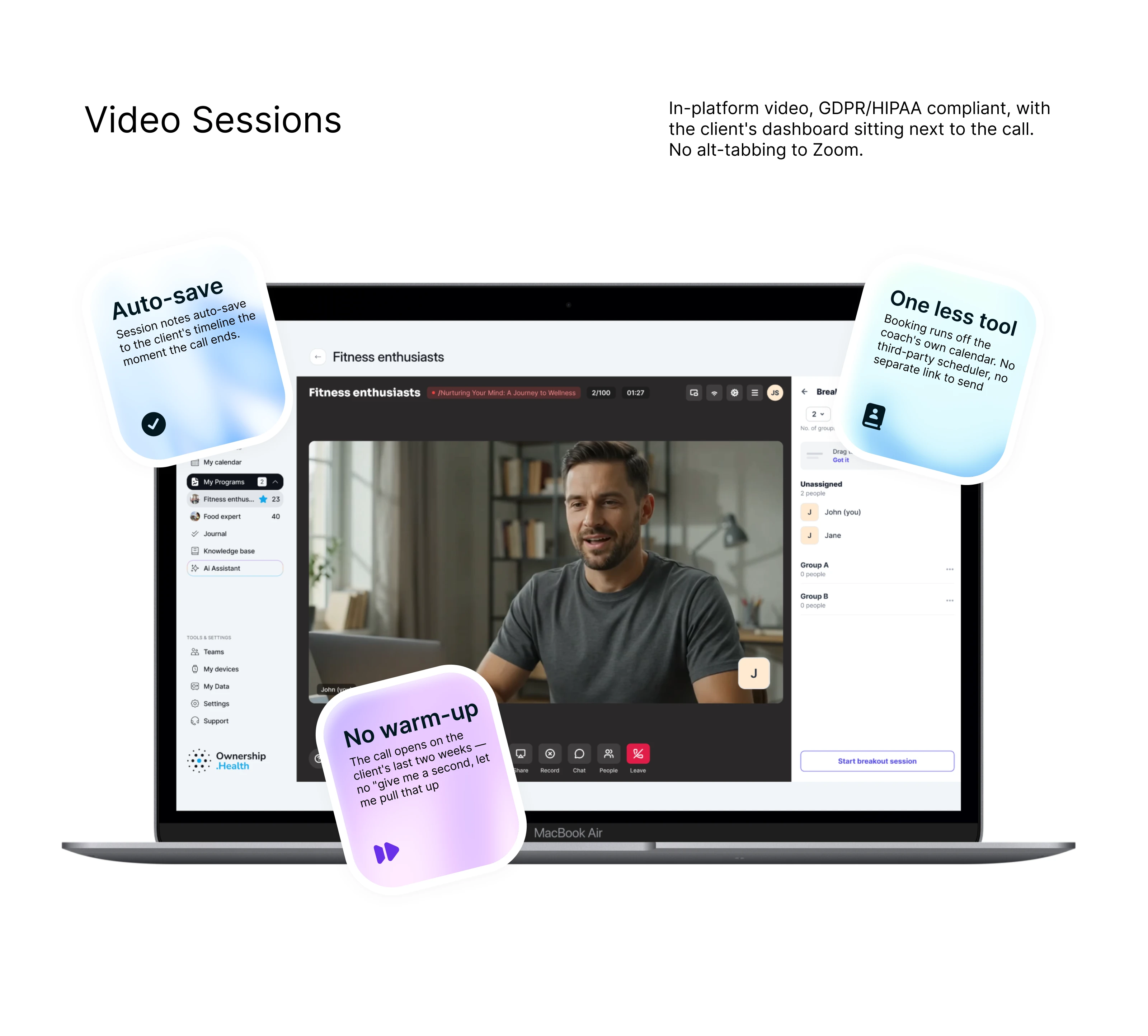 Ownership.Health — HealthTech-платформа для коучей и их клиентов — Изображение №8 — Интерфейсы на Dprofile