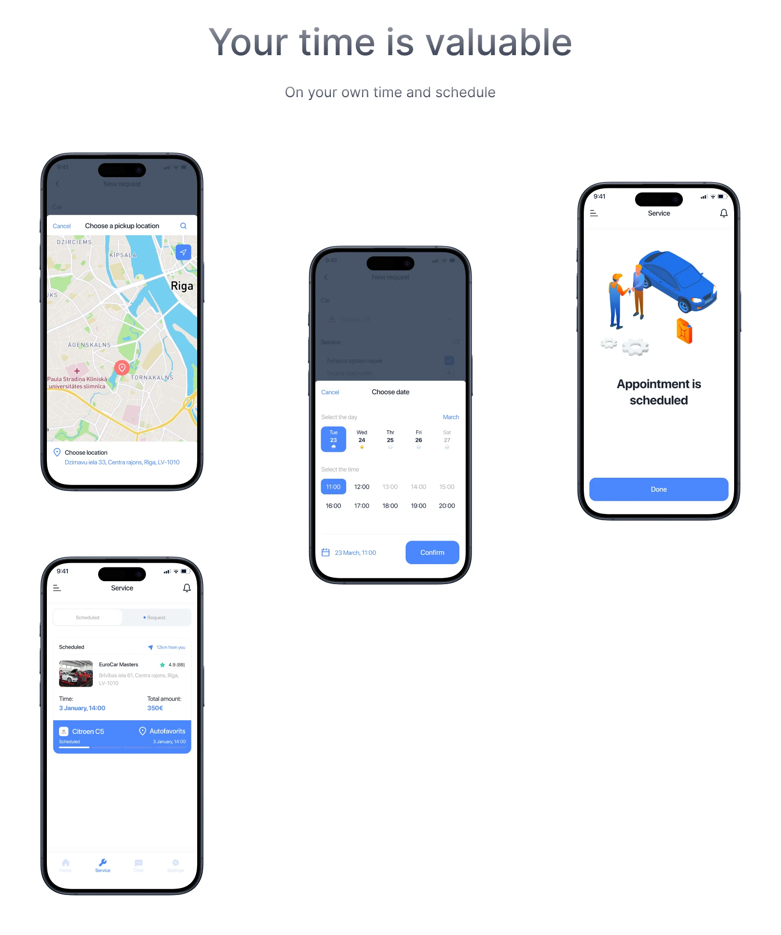 Carfy — платформа для сервисного обслуживания автомобилей — Изображение №10 — Интерфейсы на Dprofile