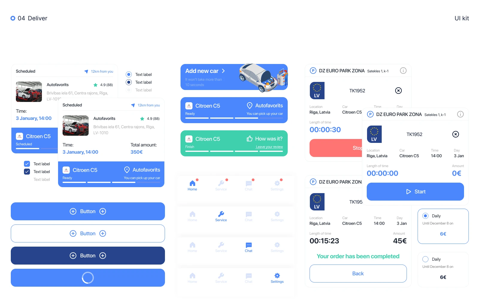 Carfy — платформа для сервисного обслуживания автомобилей — Изображение №15 — Интерфейсы на Dprofile