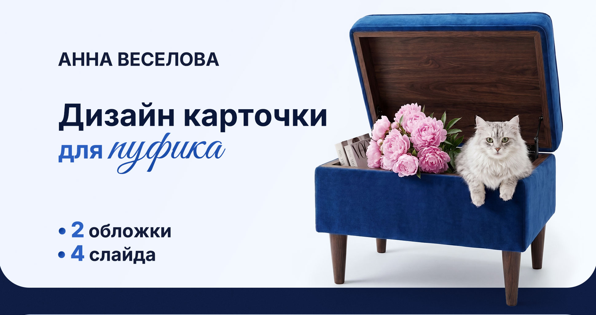 Дизайн карточки товара для пуфика — Изображение №1 — Графика, Маркетинг на Dprofile