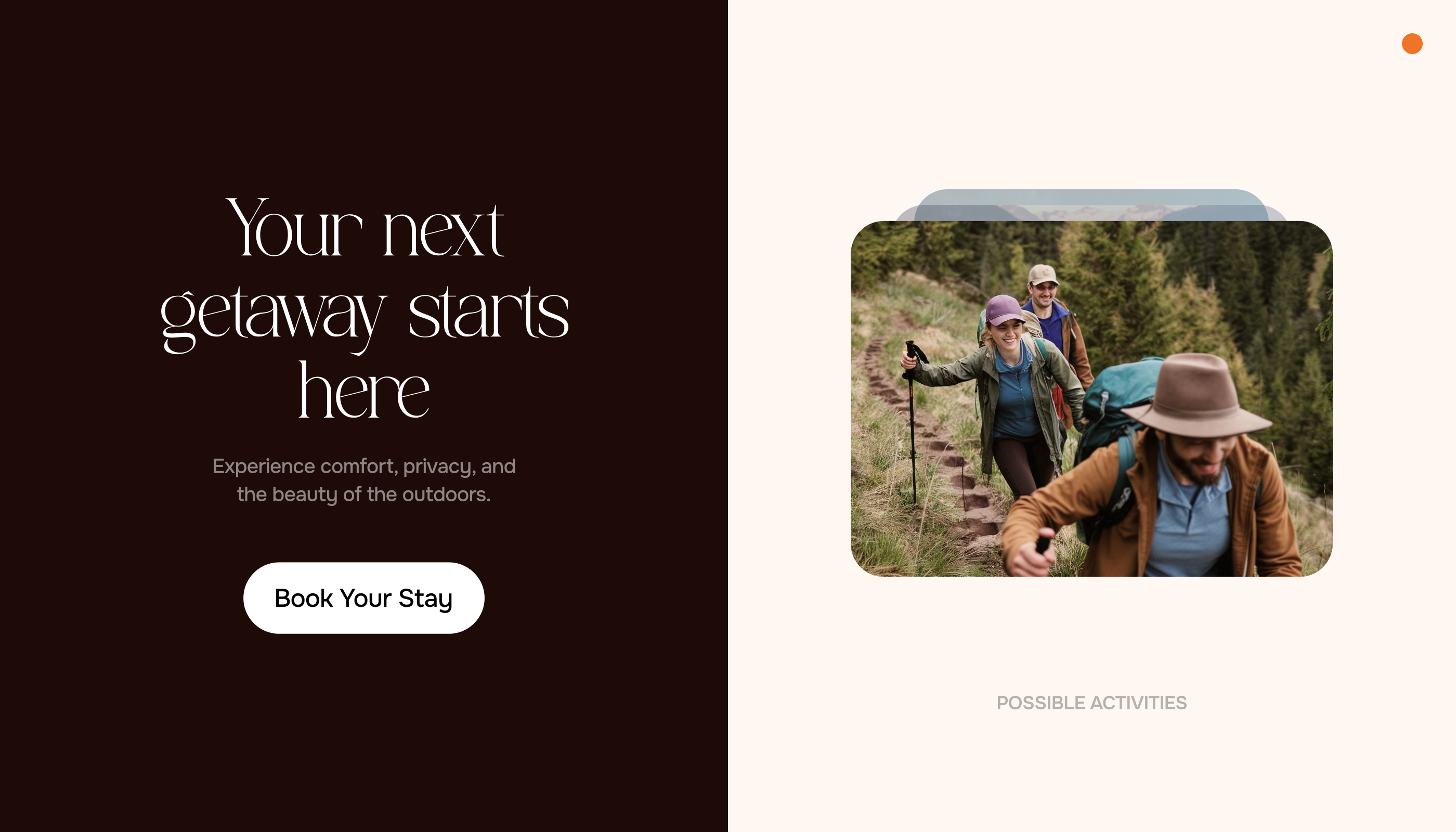 Moss & Oak — Luxury Nature Retreat Website — Изображение №2 — Интерфейсы на Dprofile