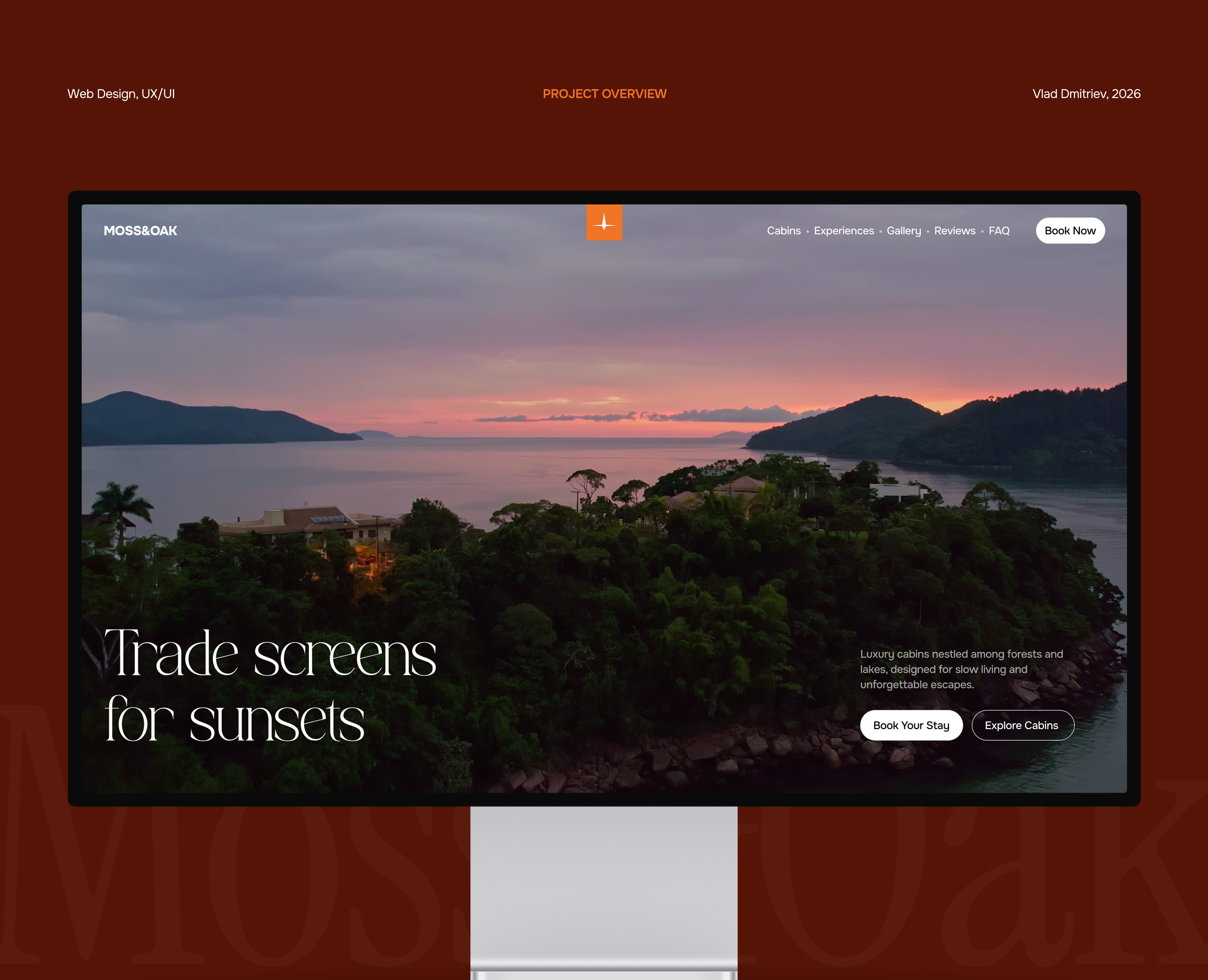 Moss & Oak — Luxury Nature Retreat Website — Интерфейсы на Dprofile