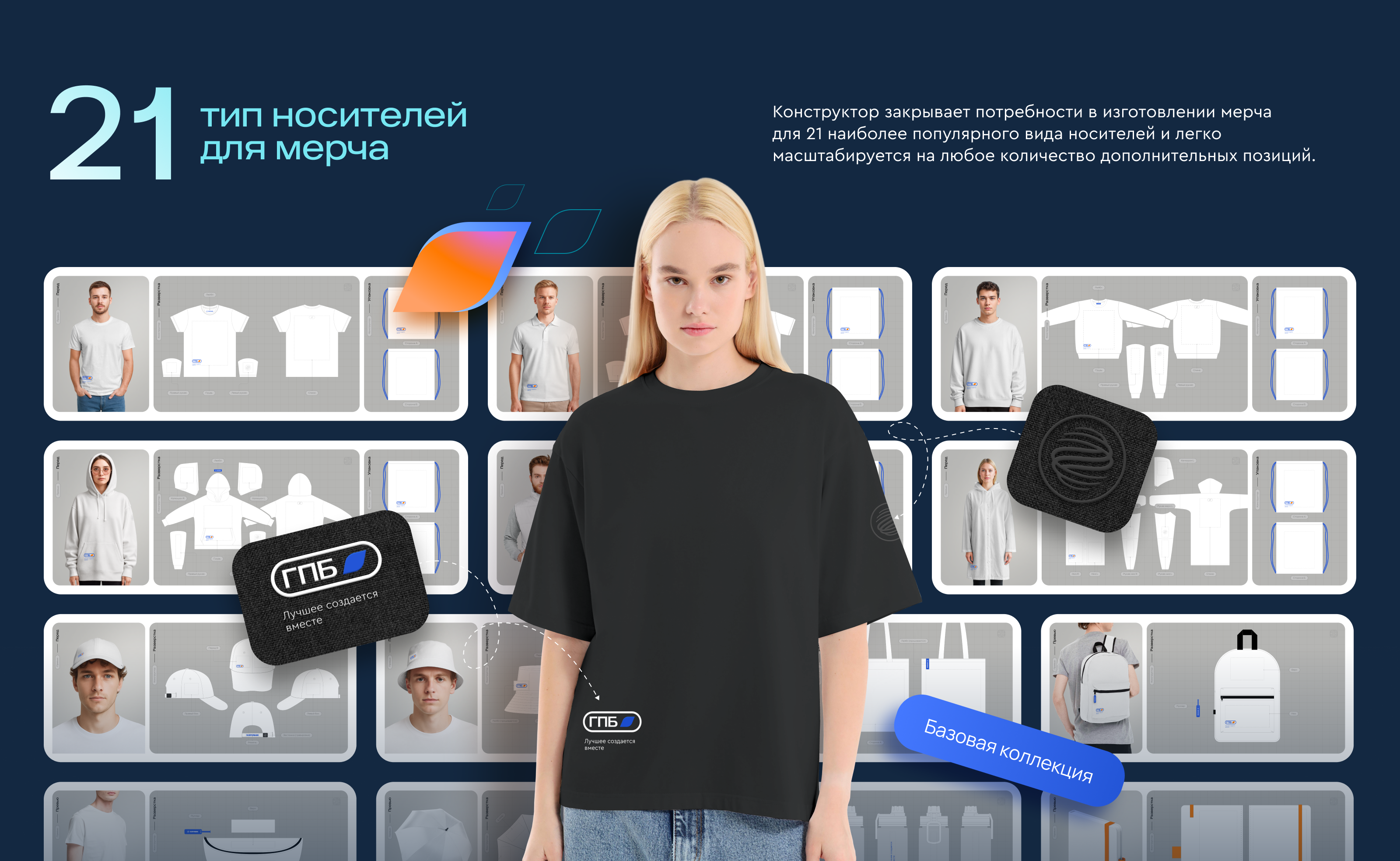 Конструктор для мерча Газпромбанка — Изображение №2 — Брендинг, Графика на Dprofile