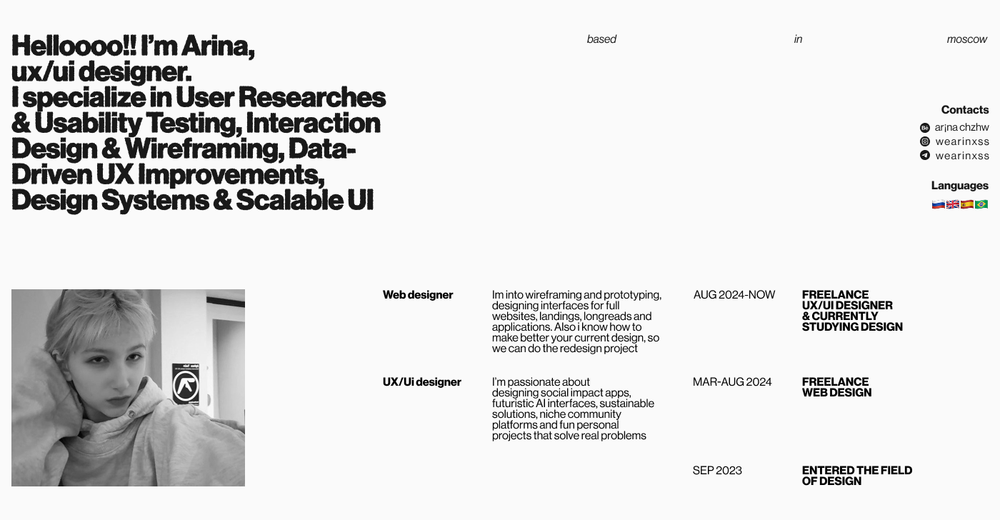 Portfolio web design — Изображение №2 — Интерфейсы на Dprofile