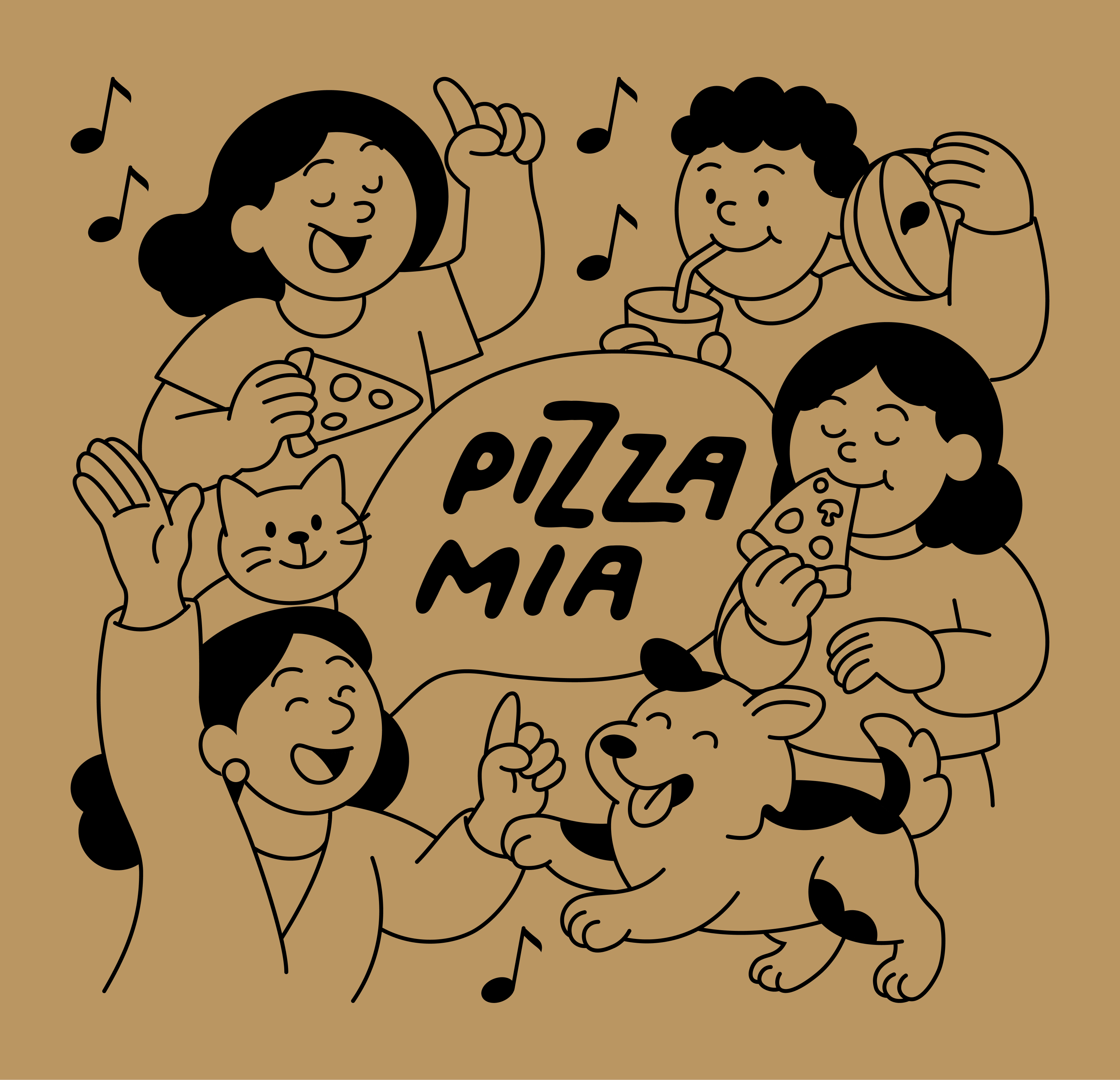 PIZZA MIA: редизайн упаковки — Изображение №9 — Брендинг, Иллюстрация на Dprofile