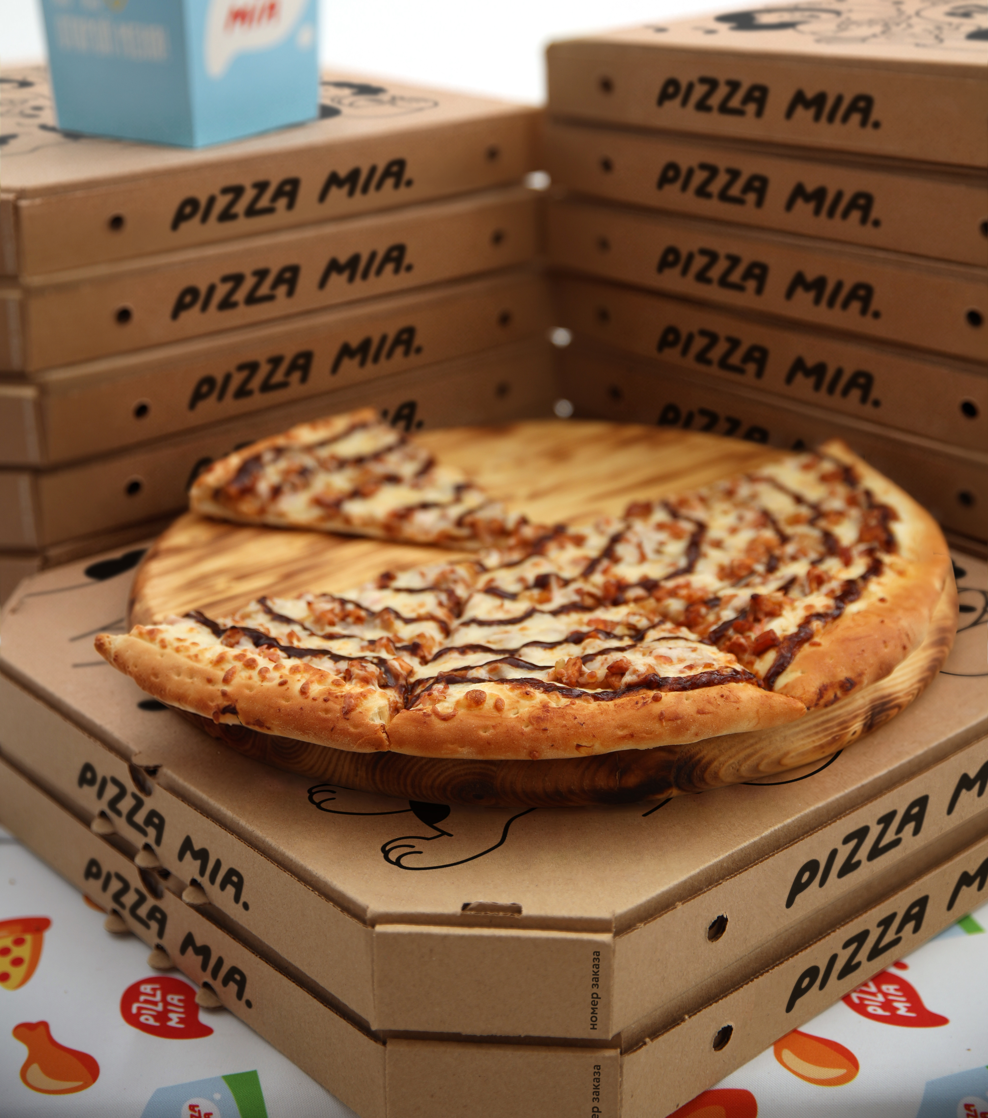 PIZZA MIA: редизайн упаковки — Изображение №11 — Брендинг, Иллюстрация на Dprofile