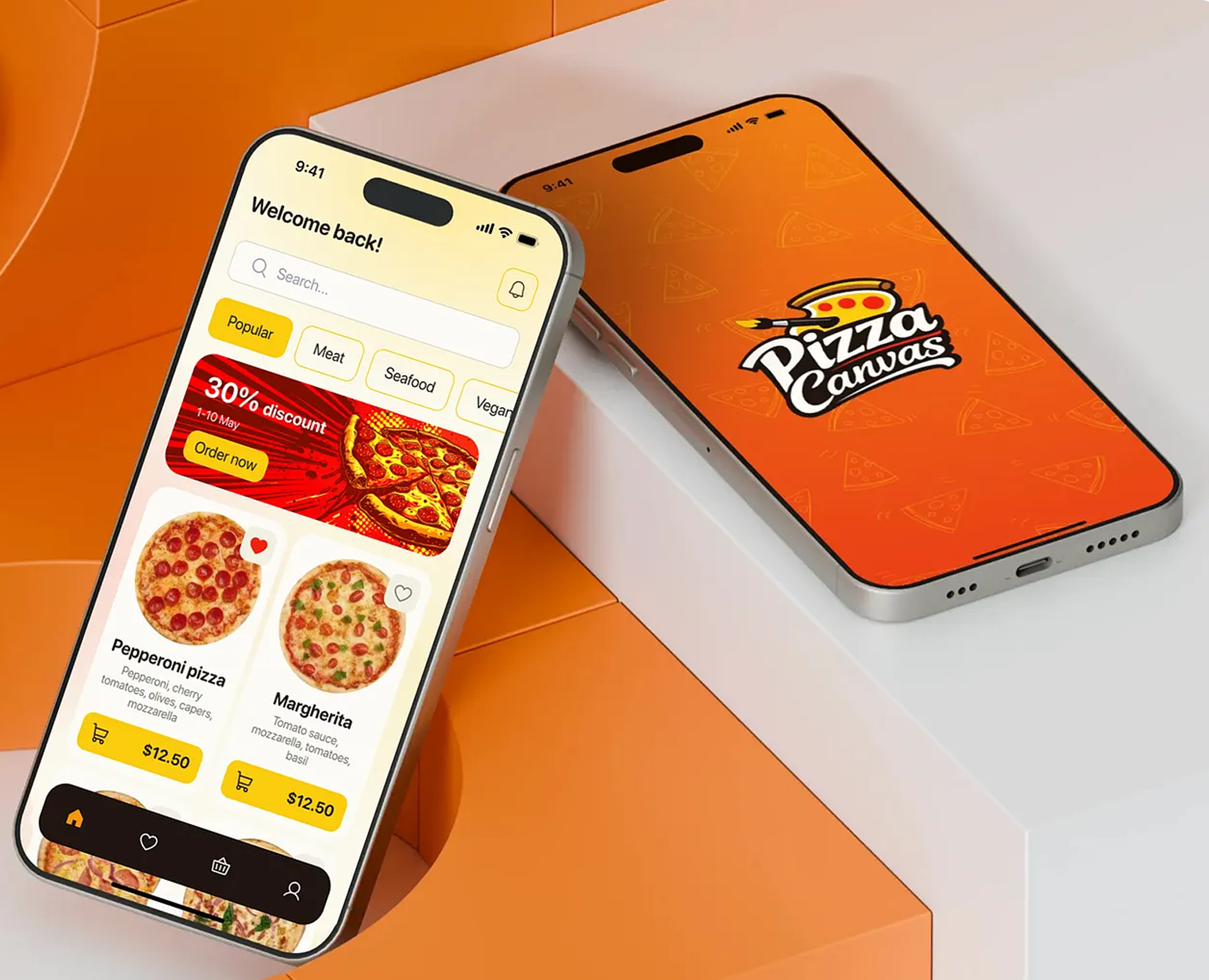 Pizza Delivery App — Интерфейсы на Dprofile