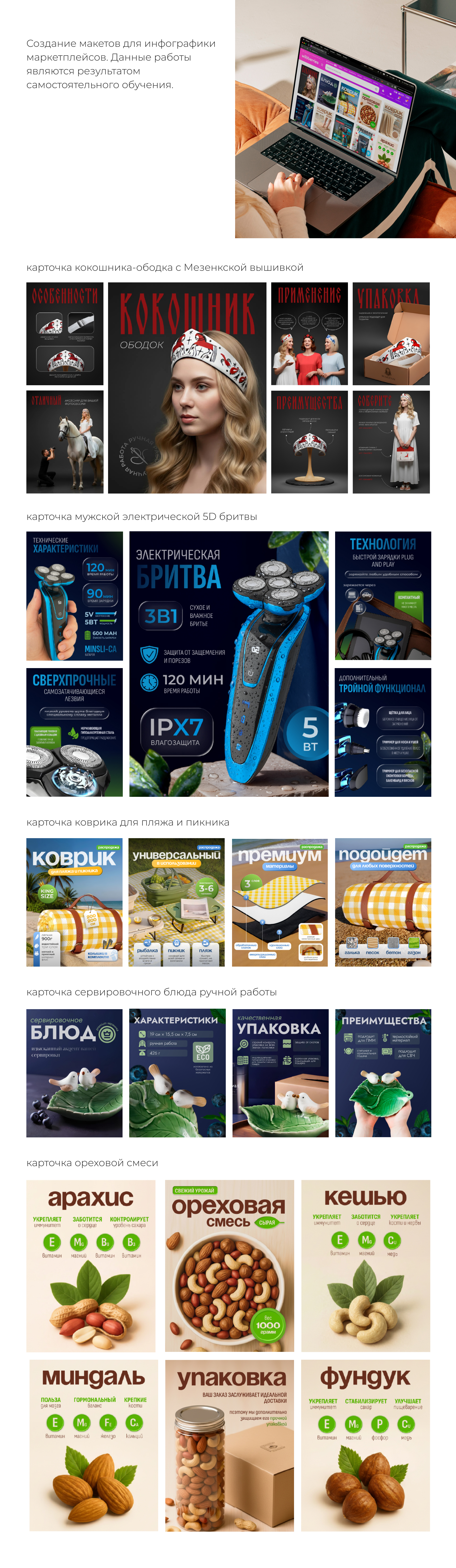 Инфографика для маркетплейсов — Изображение №1 — Графика, Нейро на Dprofile