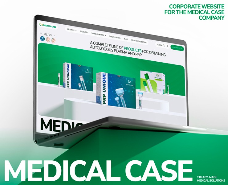 Корпоративный сайт для компании Medical Case — Интерфейсы на Dprofile
