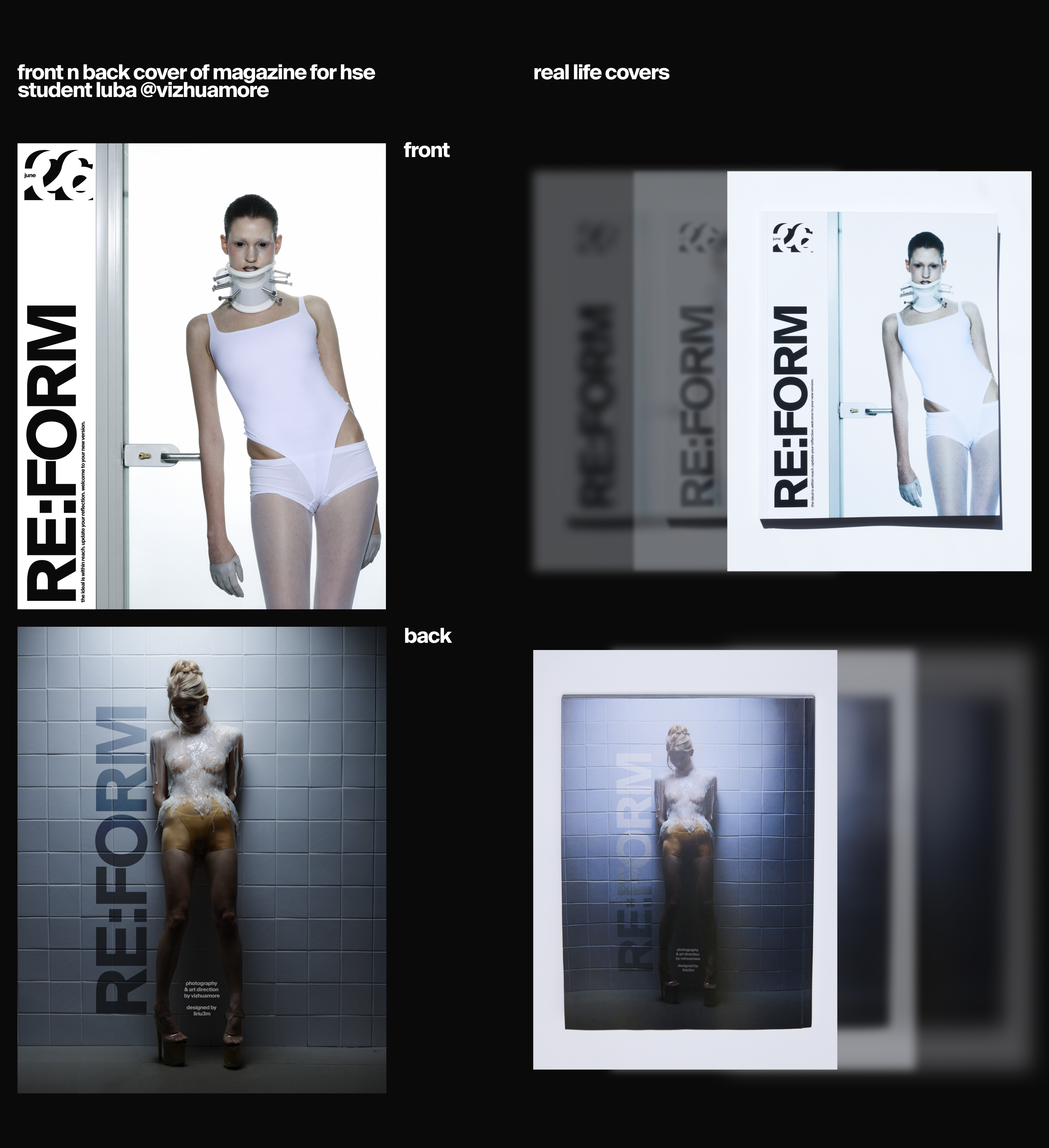 "RE:FORM" журнал для vizhuamore — Изображение №2 — Брендинг, Графика на Dprofile