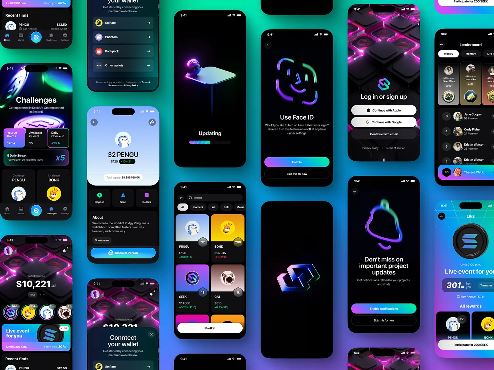 SeekProtocol — 3D Animation & Mobile app design — Изображение №2 — Интерфейсы, Анимация на Dprofile