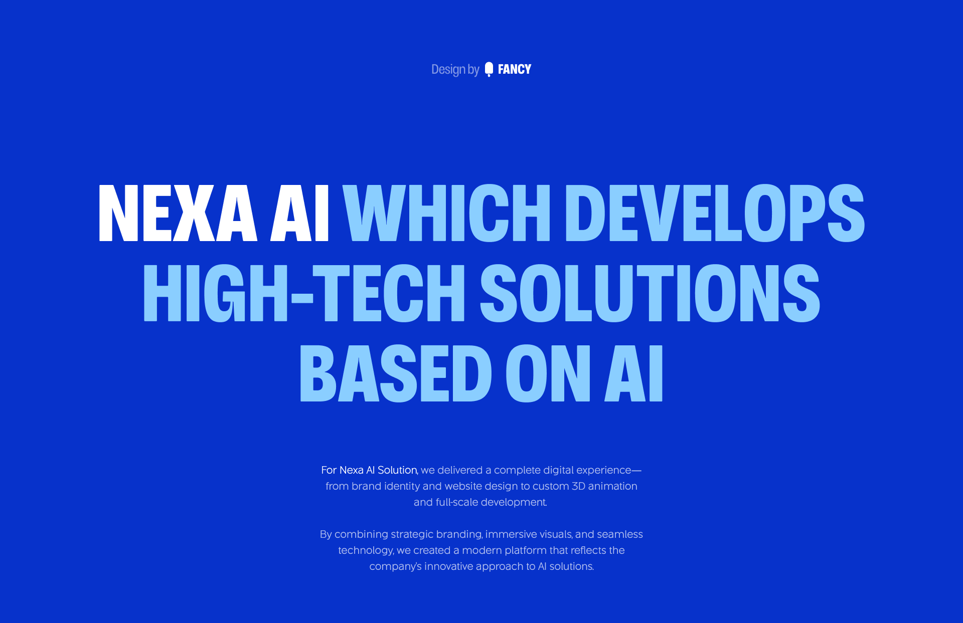 Nexa AI — Брендинг и вебсайт дизайн — Изображение №1 — Интерфейсы, Брендинг на Dprofile