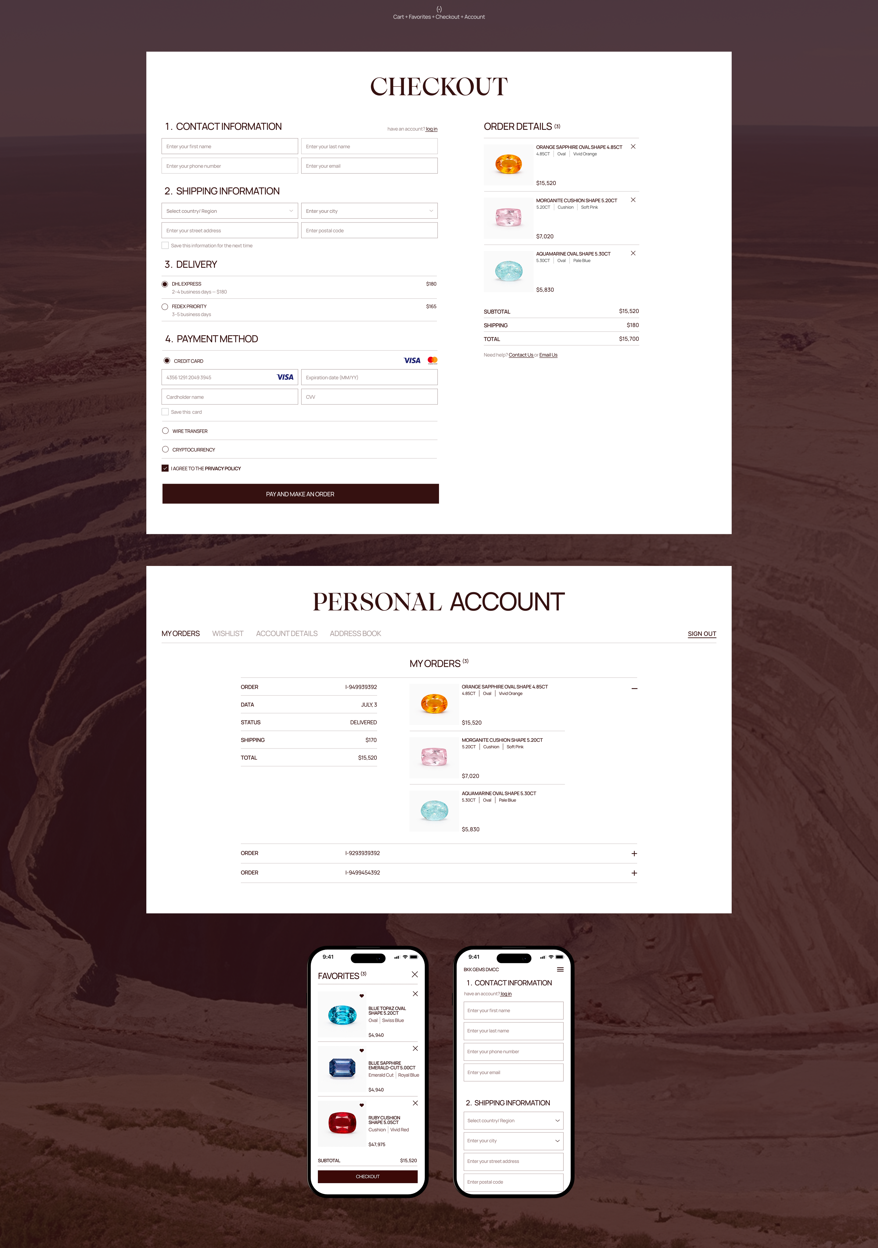 BKK Gems DMCC | E-commerce — Изображение №9 — Интерфейсы на Dprofile