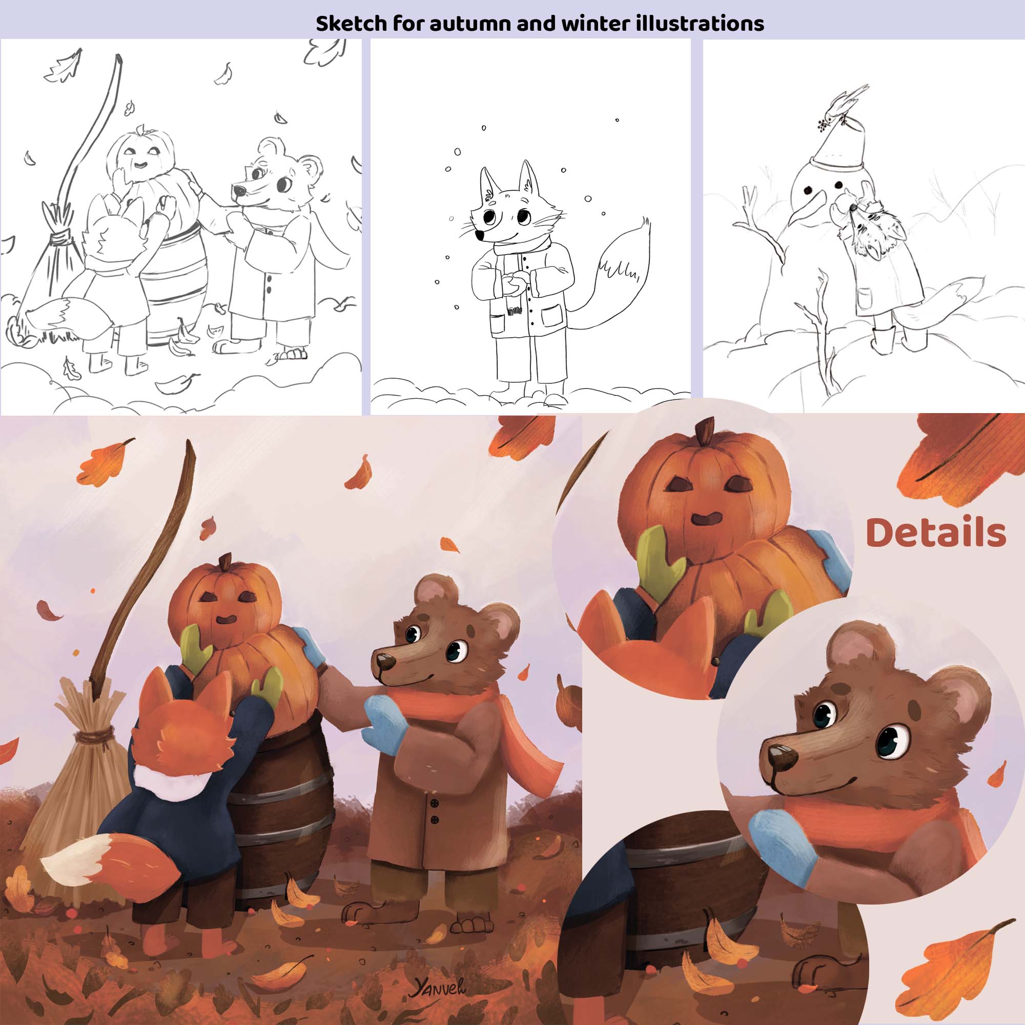A series of illustrations from 7 seasons — Изображение №6 — Иллюстрация на Dprofile