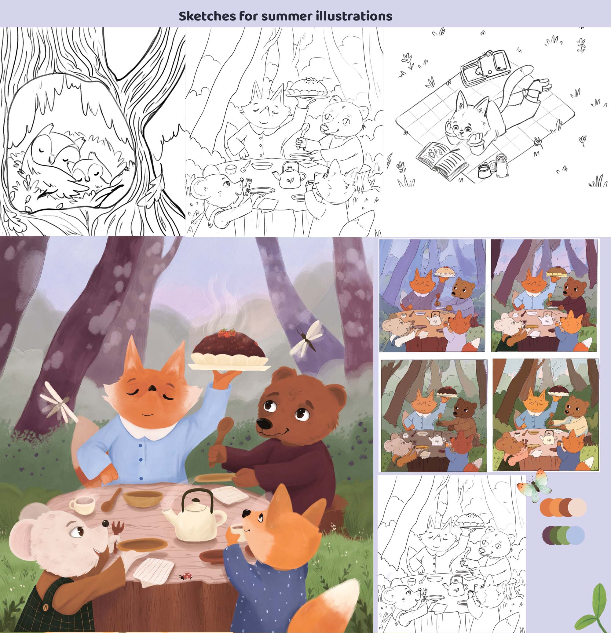 A series of illustrations from 7 seasons — Изображение №2 — Иллюстрация на Dprofile