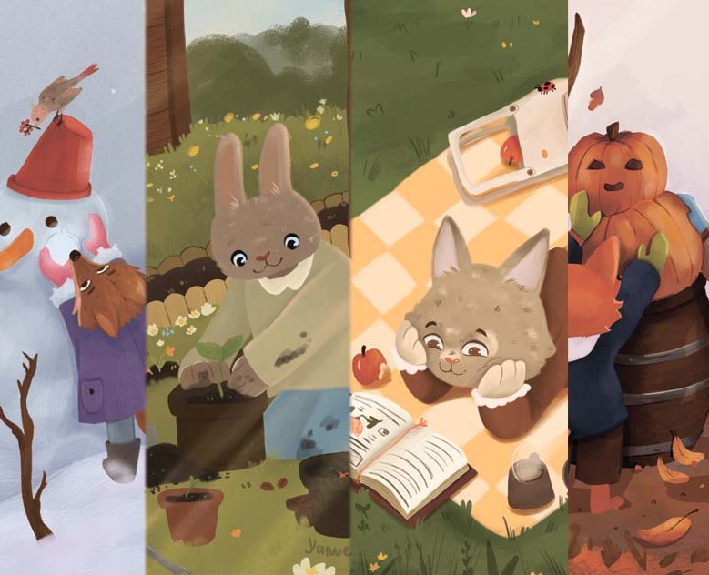 A series of illustrations from 7 seasons — Иллюстрация на Dprofile
