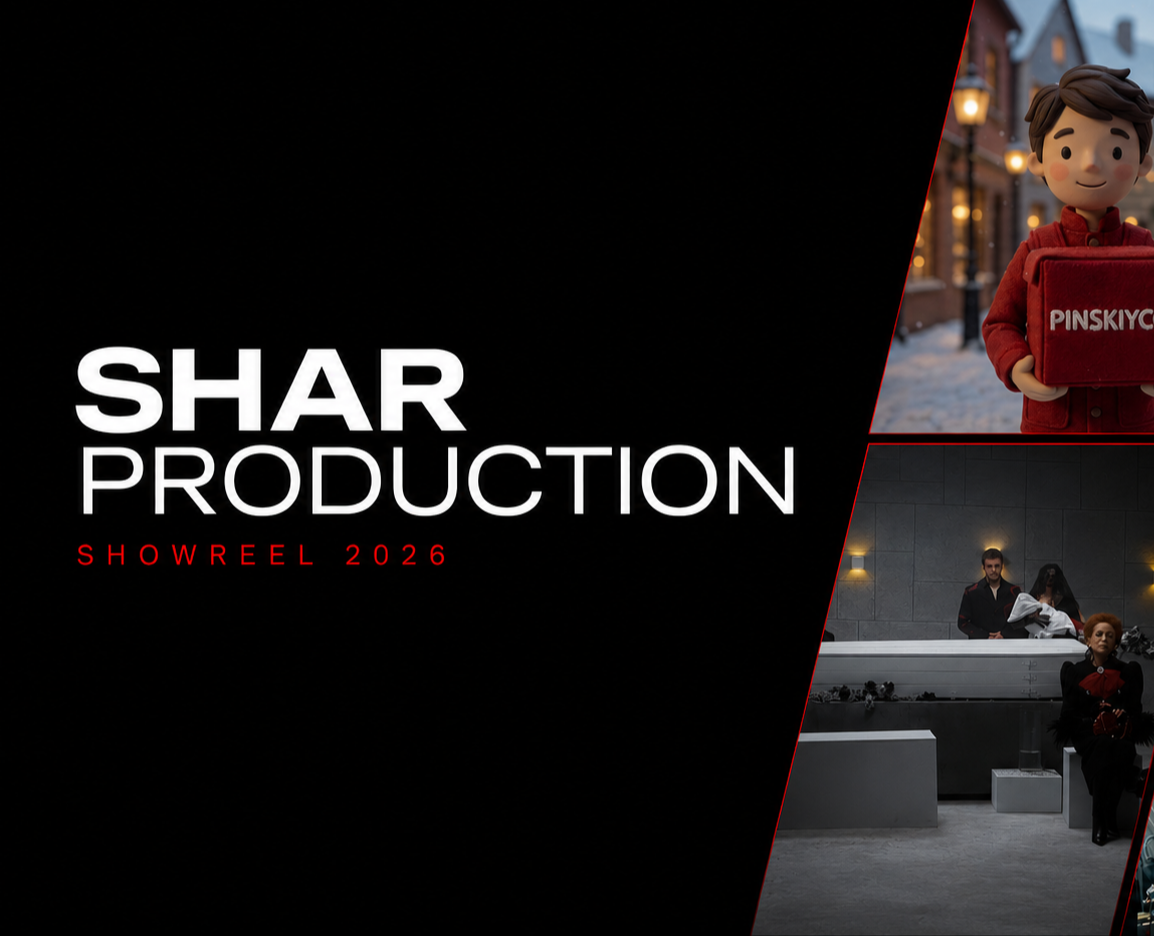 SHAR Production — AI & Hybrid Video Showreel — 3D, Маркетинг на Dprofile