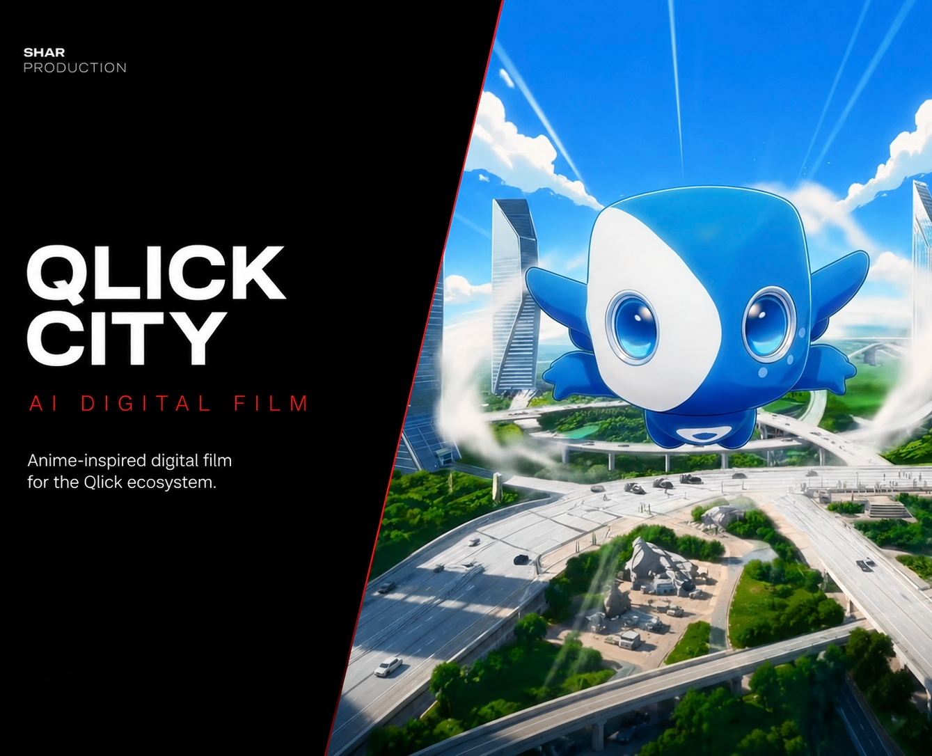 Qlick City — анимационный AI-фильм — 3D, Анимация на Dprofile
