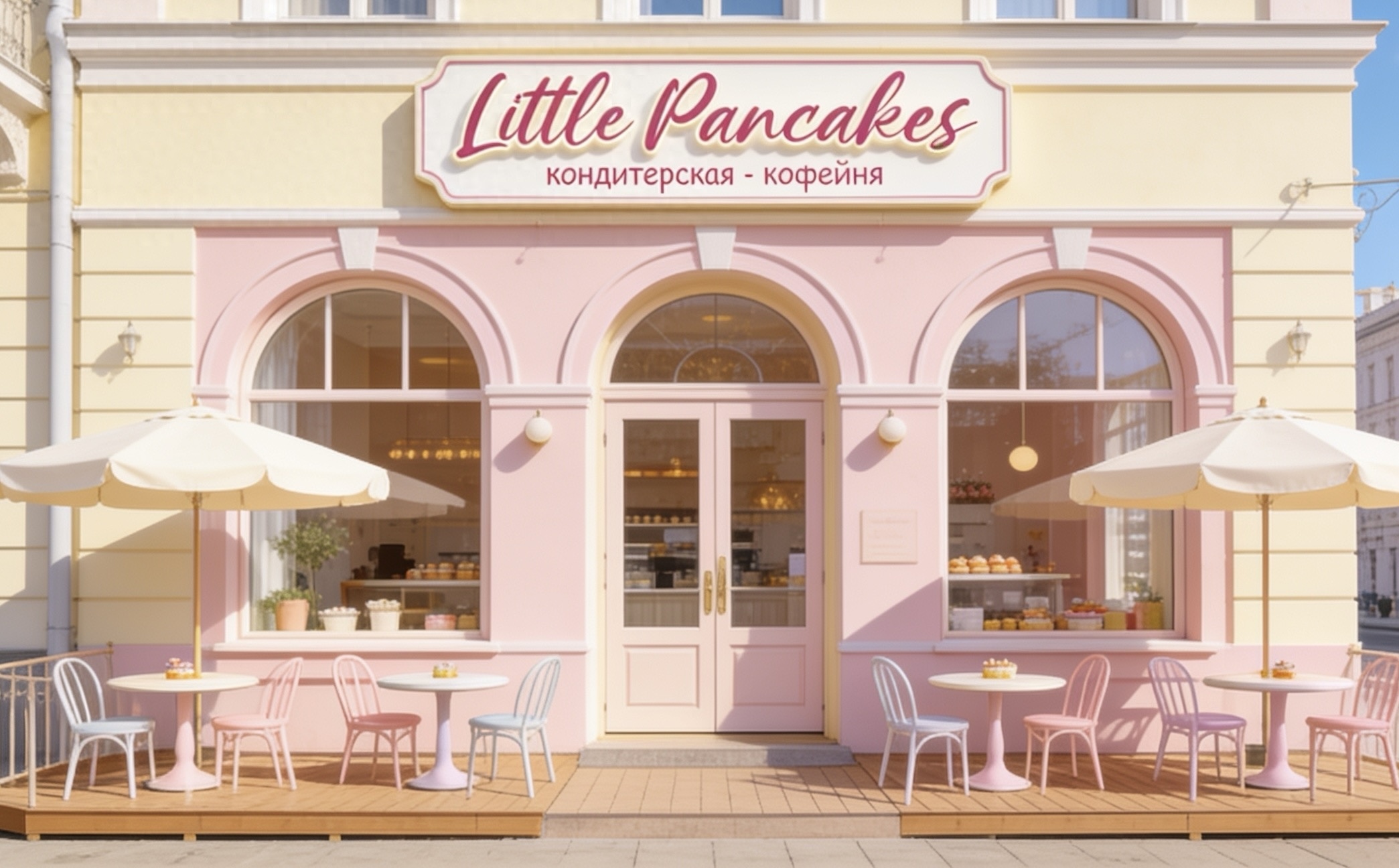Разработка логотипа для кофейни "Little pancakes" — Изображение №14 — Брендинг на Dprofile