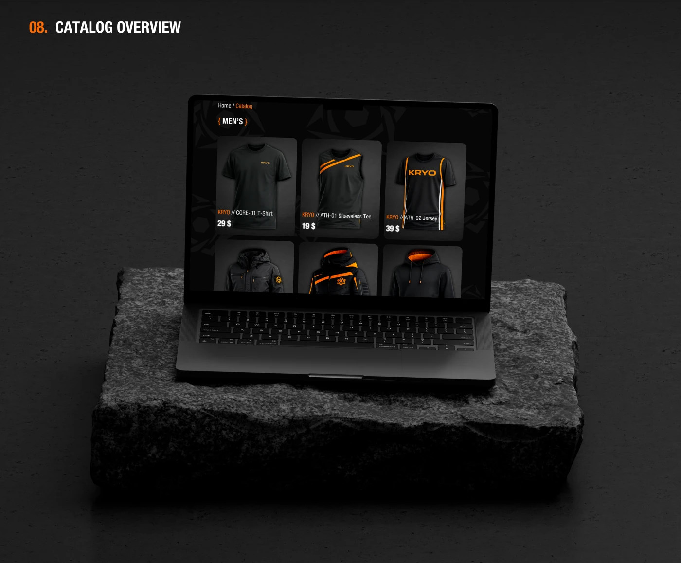 KRYO — Streetwear E-Commerce Website Design — Изображение №6 — Интерфейсы, Брендинг на Dprofile