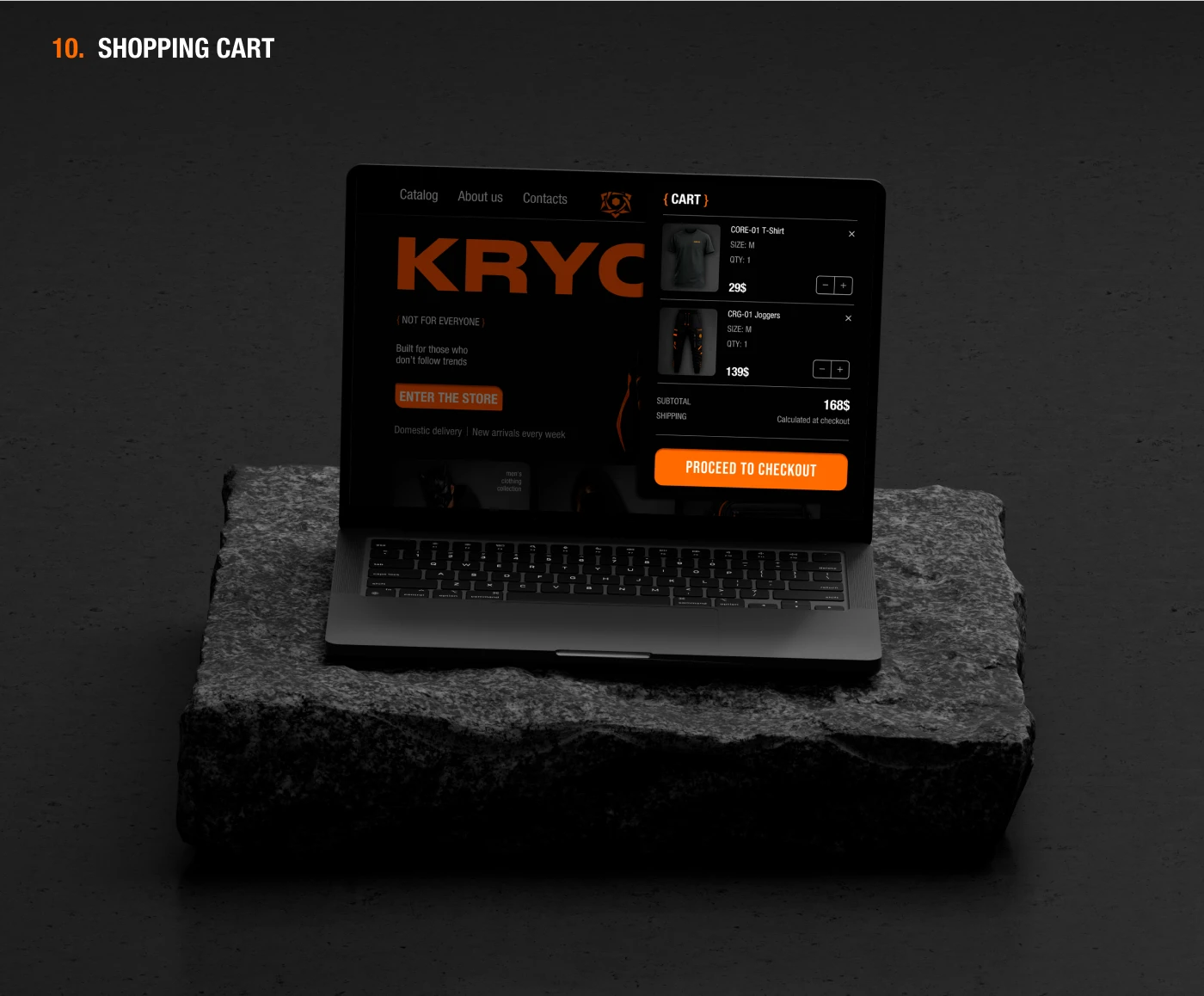 KRYO — Streetwear E-Commerce Website Design — Изображение №10 — Интерфейсы, Брендинг на Dprofile