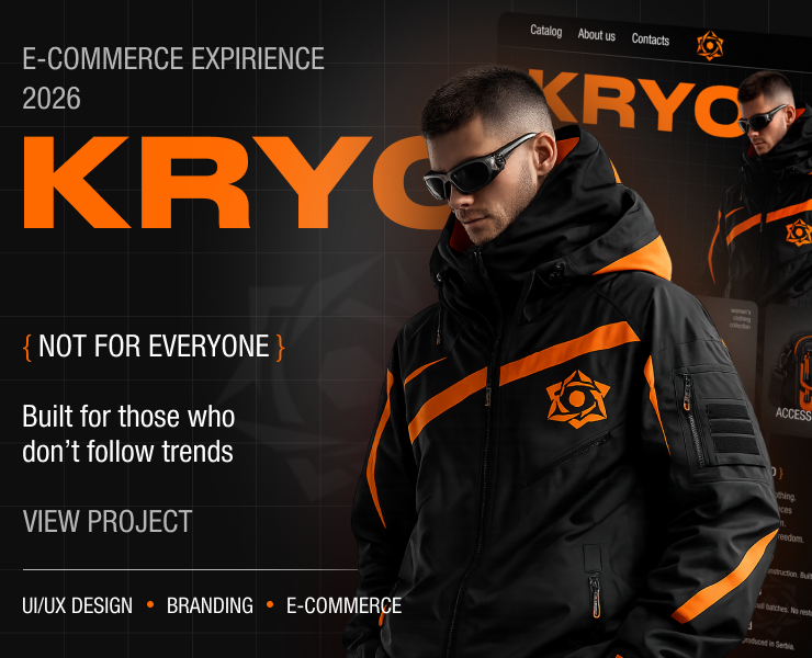 KRYO — Streetwear E-Commerce Website Design — Интерфейсы, Брендинг на Dprofile
