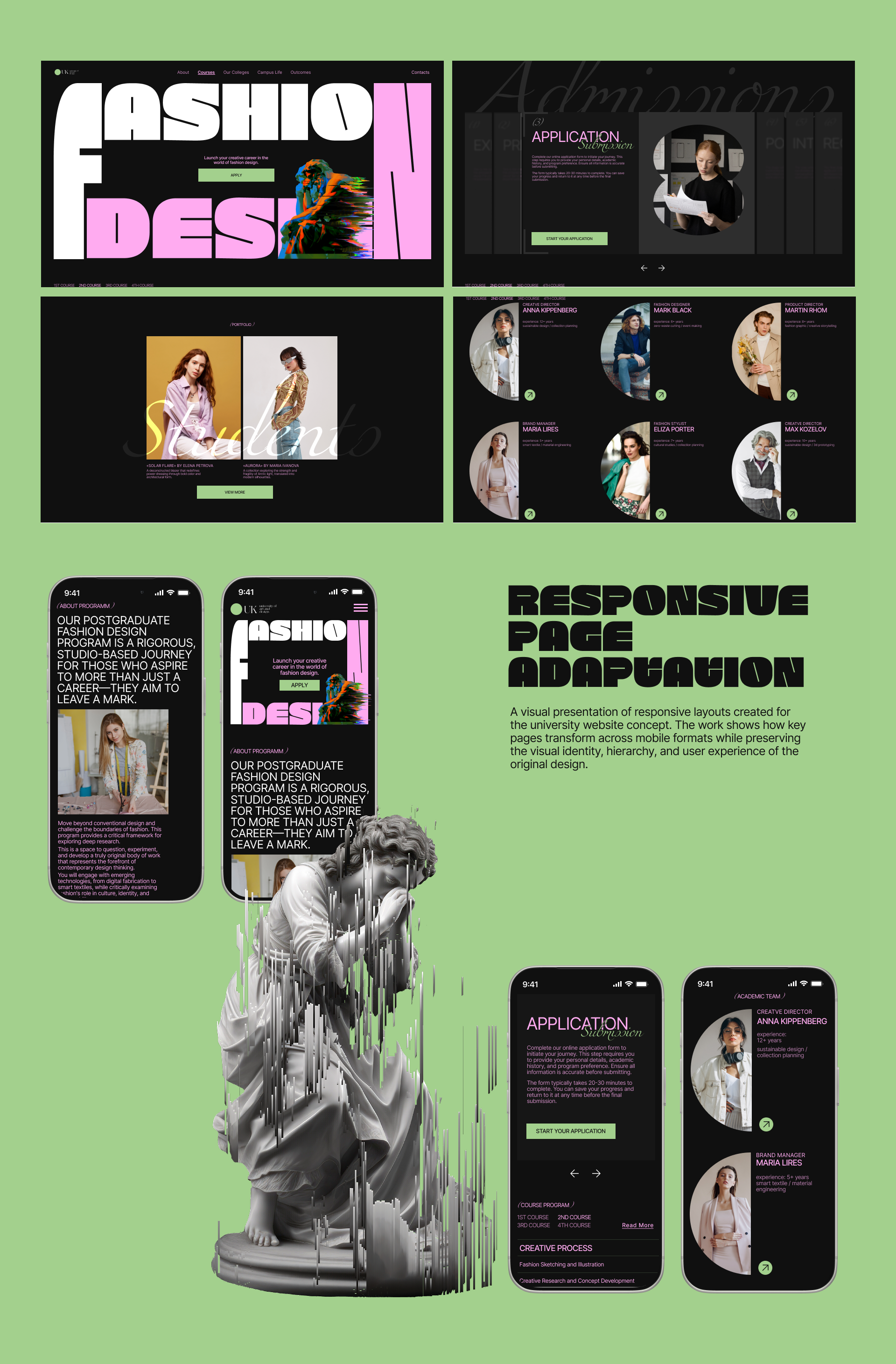 website - university of art and design — Изображение №3 — Интерфейсы на Dprofile
